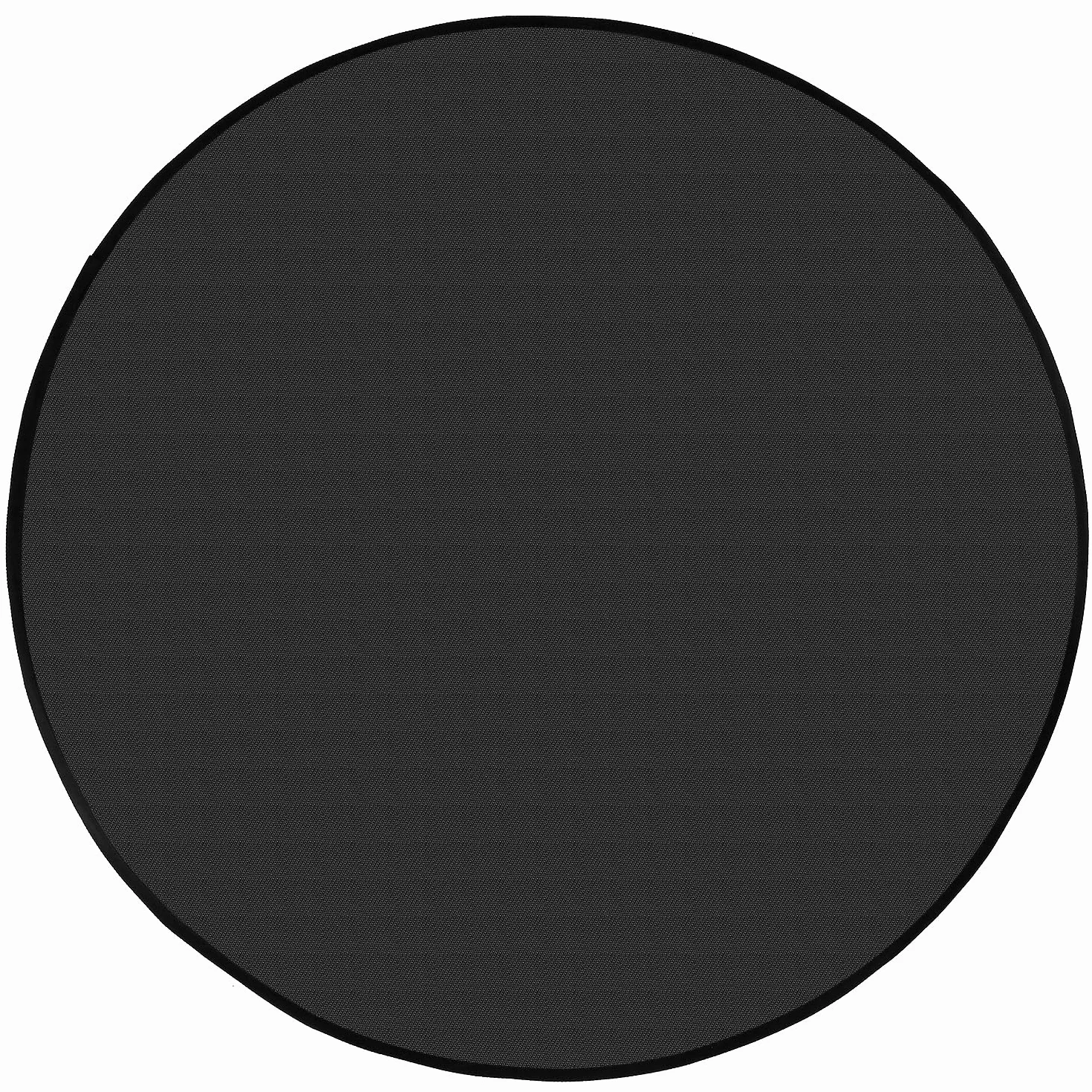 QWORK Okrągła mata do paleniska 102 cm, odporna na ciepło, ognioodporna na taras, trawę, patio