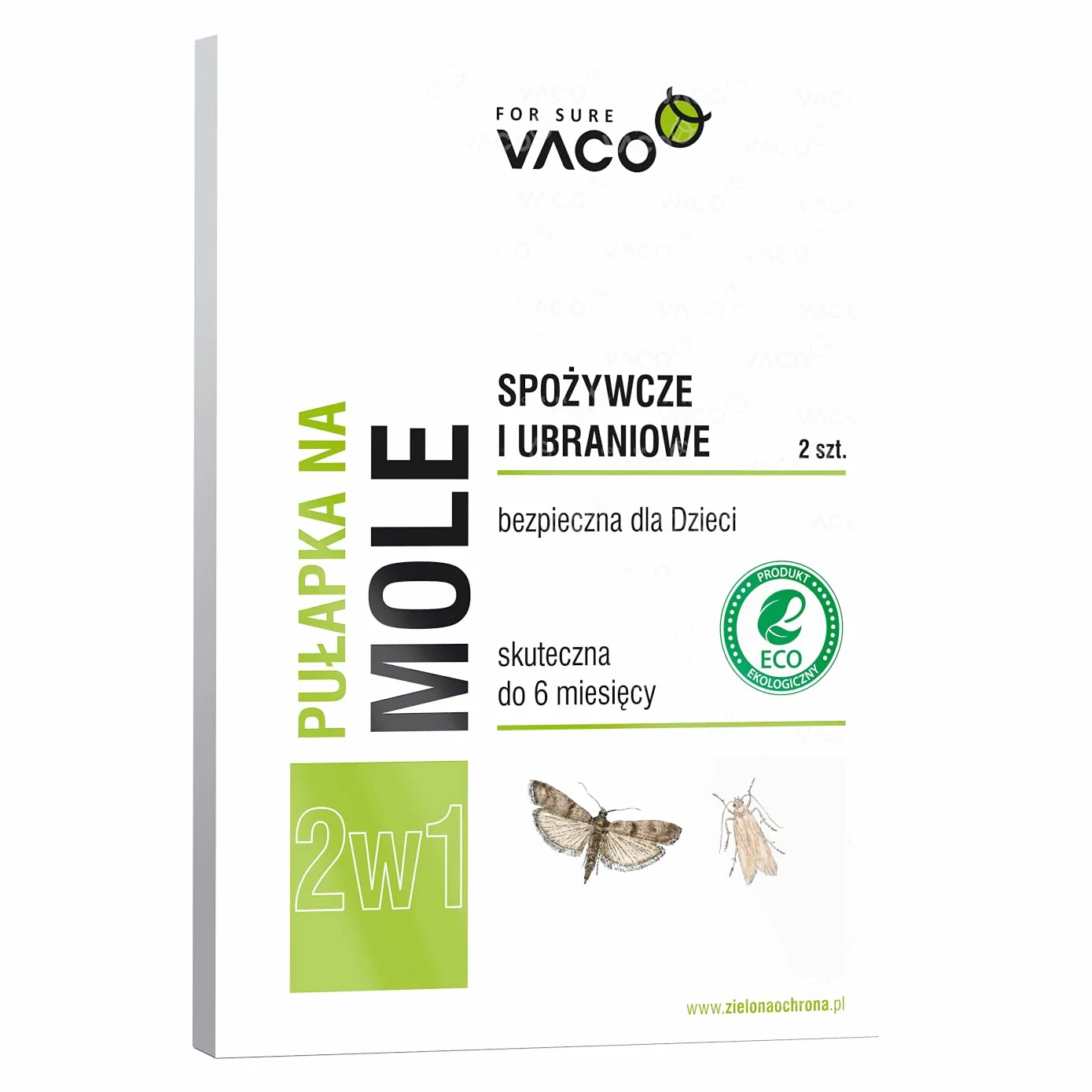 Pułapka na mole spożywcze i ubraniowe 2w1 2 szt.