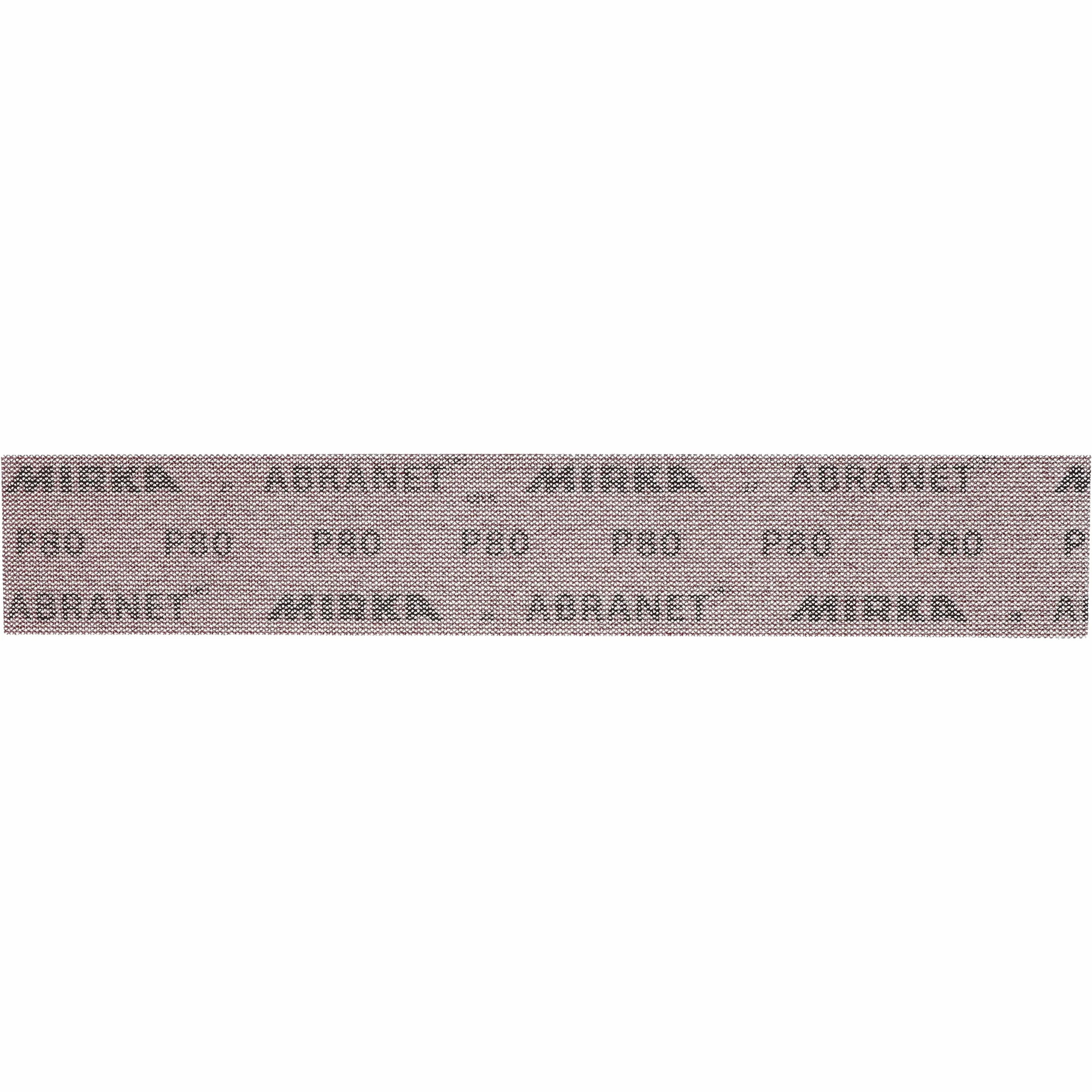Mirka Abranet papier ścierny 70x420 mm rzep P80 50 szt | Siatka ścierna do drewna szpachli lakieru plastiku 50 szt rzep wysoka wydajność szybkie czyszczenie