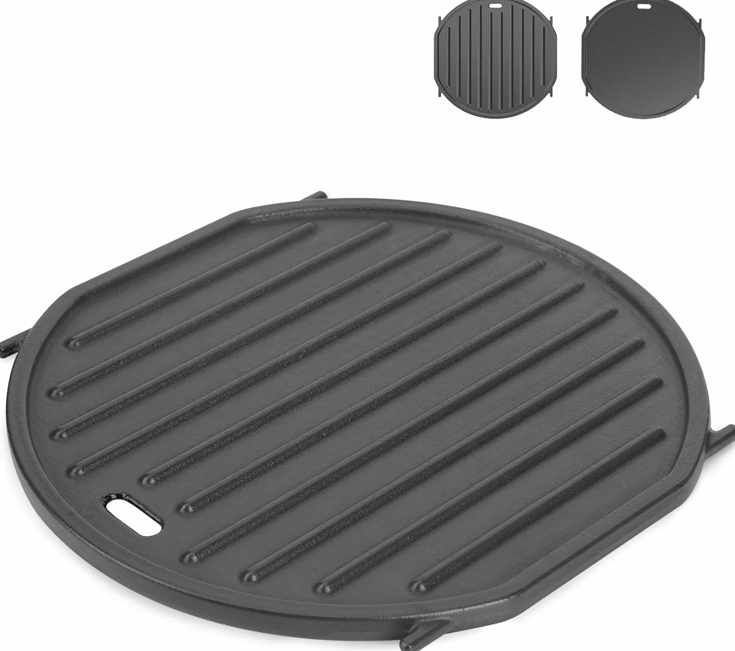 Onlyfire Żeliwna płyta grillowa do Weber Gourmet BBQ System, Odwracalna do GS4 Spirit II 200/300, Genesis II E-310, LX S-440