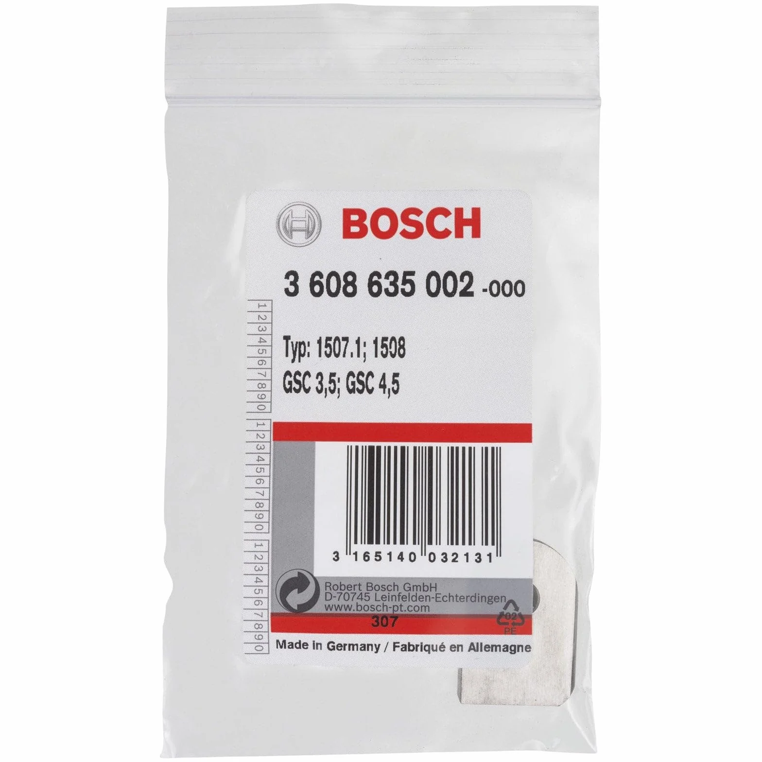 Bosch 3608635002 dolne ostrze do GSC 3,5/4,5, 45 cm x 40 cm x 25 cm, srebro