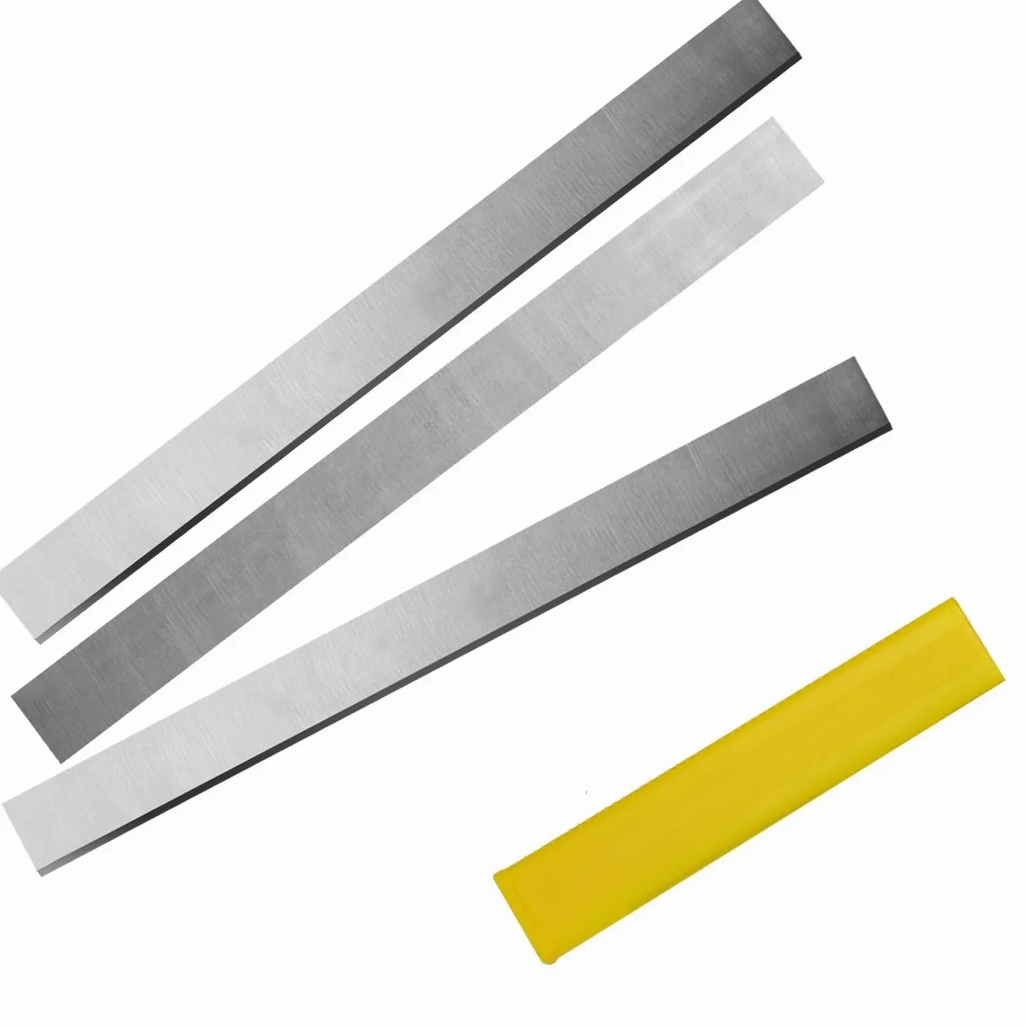 3 szt. 250×25×3 mm ostrza do strugarki HSS, 10-calowe elektrycznej, ostrzone grubościowej obróbki drewna
