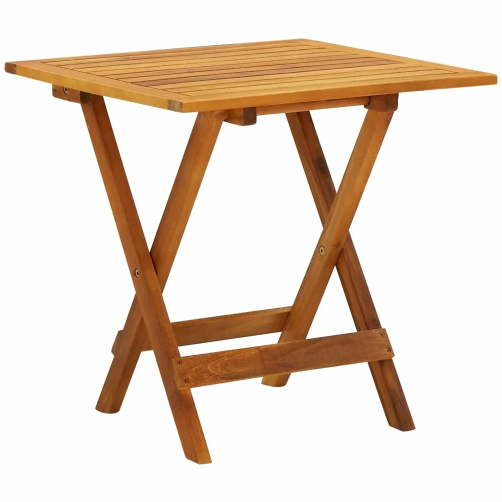 vidaXL Stolik bistro, 46x46x47 cm, lite drewno akacjowe