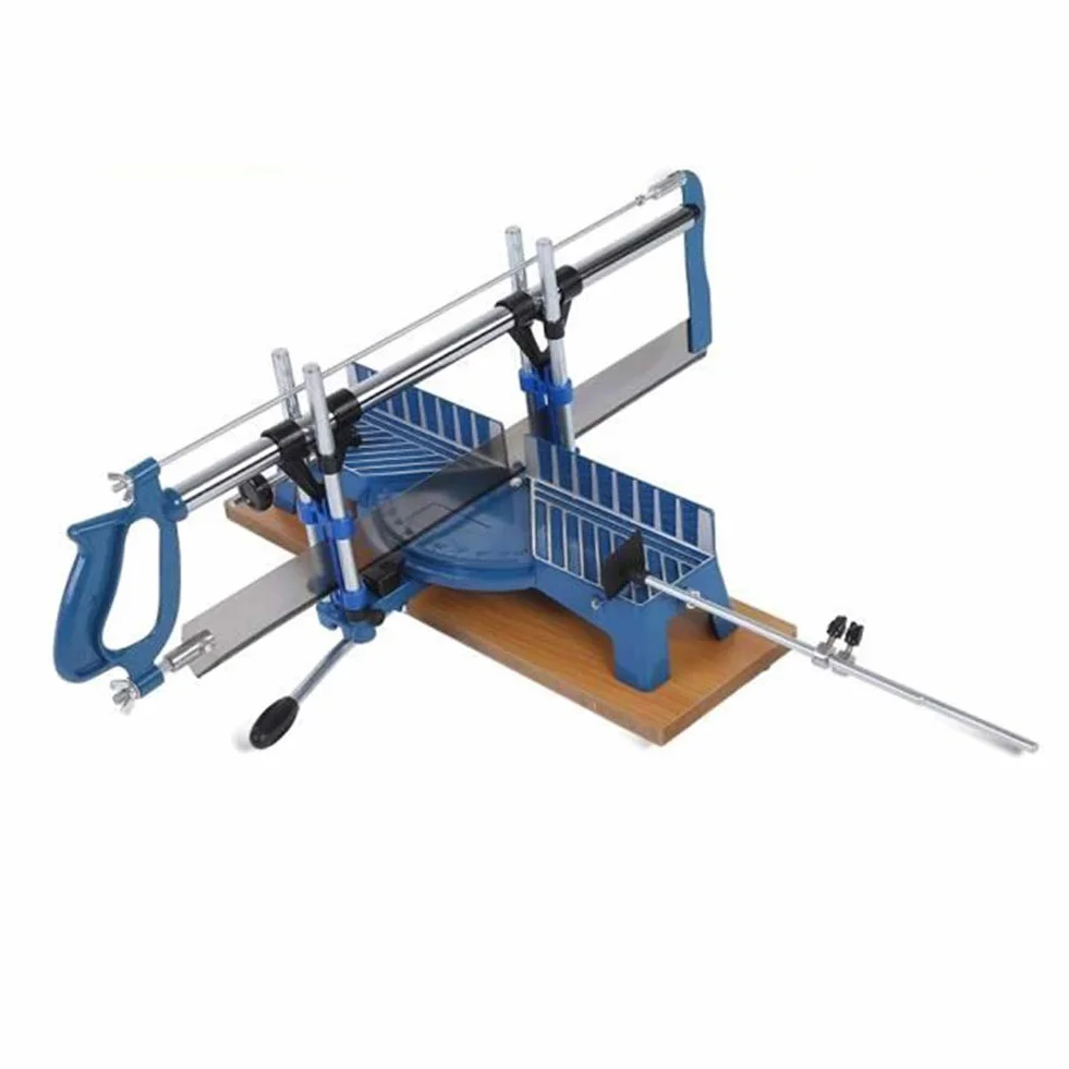 Tbest Ręczna Piła Ukośna, Ręczne Narzędzie do Cięcia Kątowego do Obróbki Drewna, Aluminium, Płyta Podstawowa 45° i 90° z Ergonomicznym Uchwytem, ​​Ręczna Piła Stolarska
