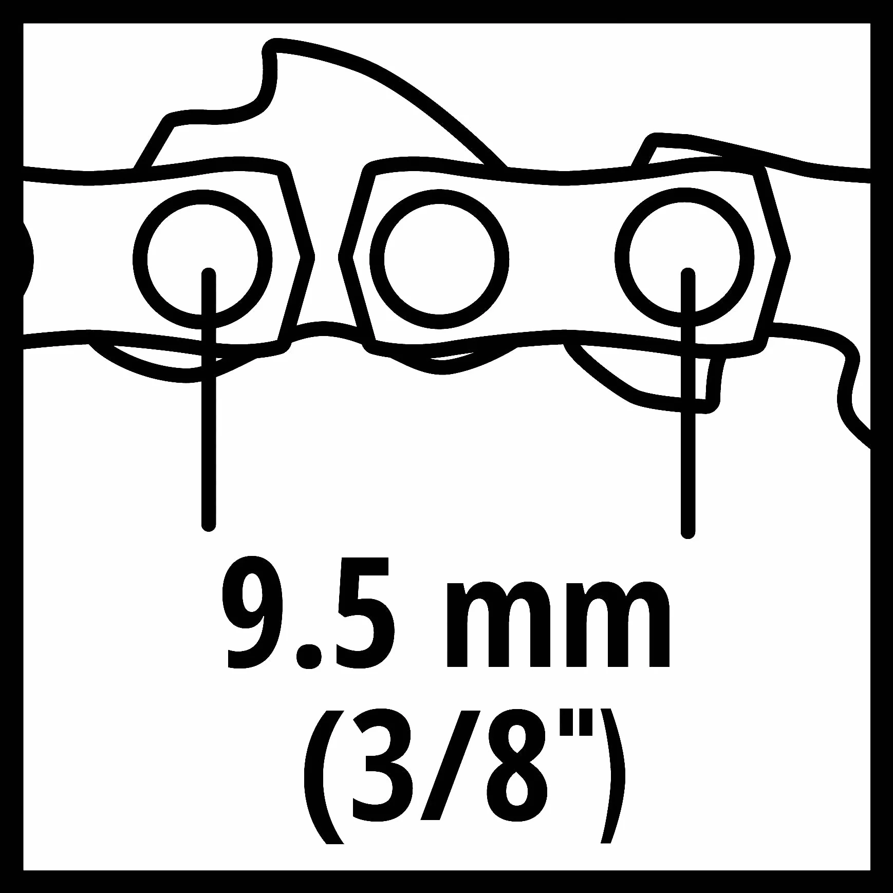 Einhell łańcuch wymienny 30 cm 45 ogniw 3/8 cala do FORTEXXA 18/30
