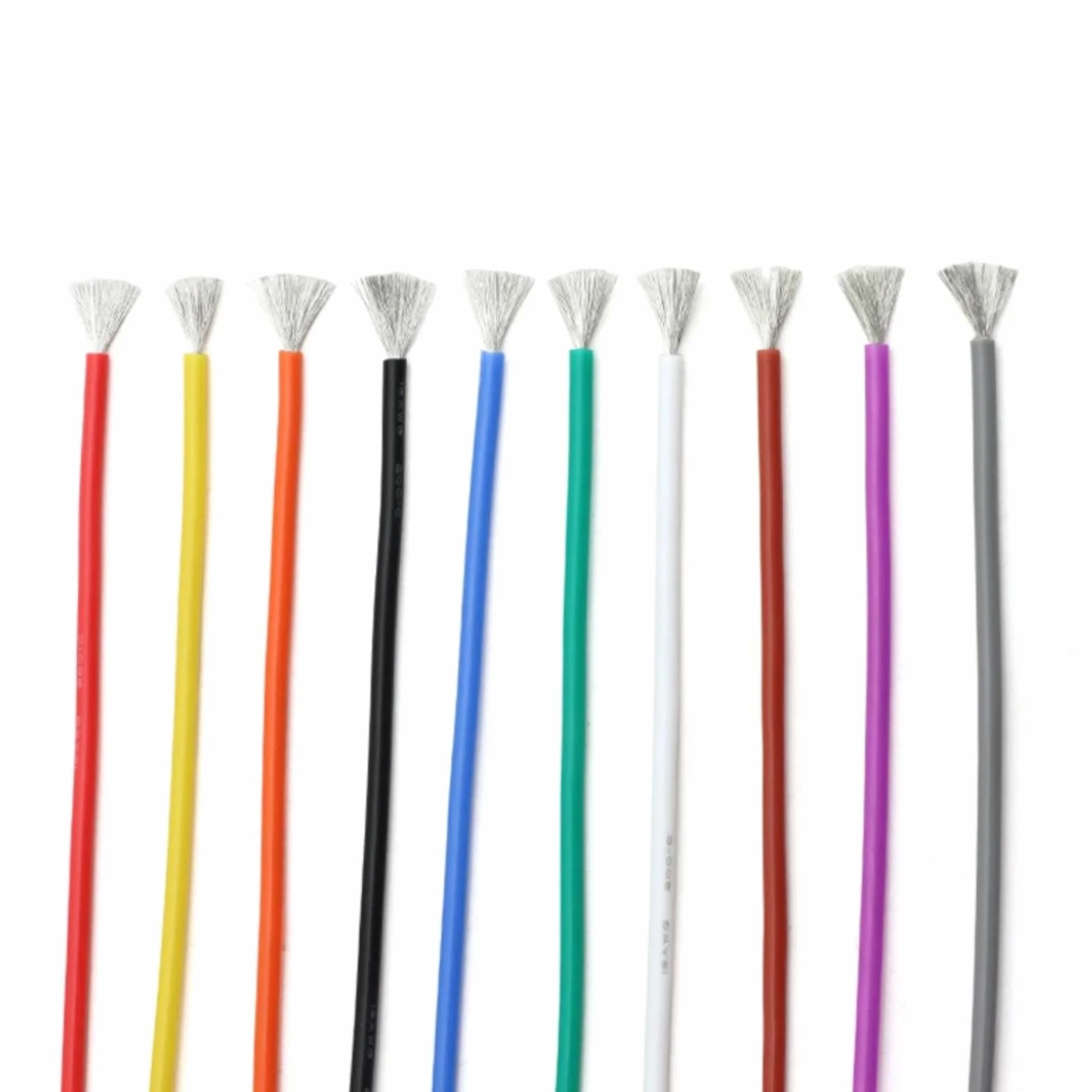 1 ~ 50 m Elastyczne kable silikonowe 28 26 24 22 20 18 16 15 14 13 12 10 AWG wysoka temperatura miękka miedź (WHITE; 1 metr; 10AWG)
