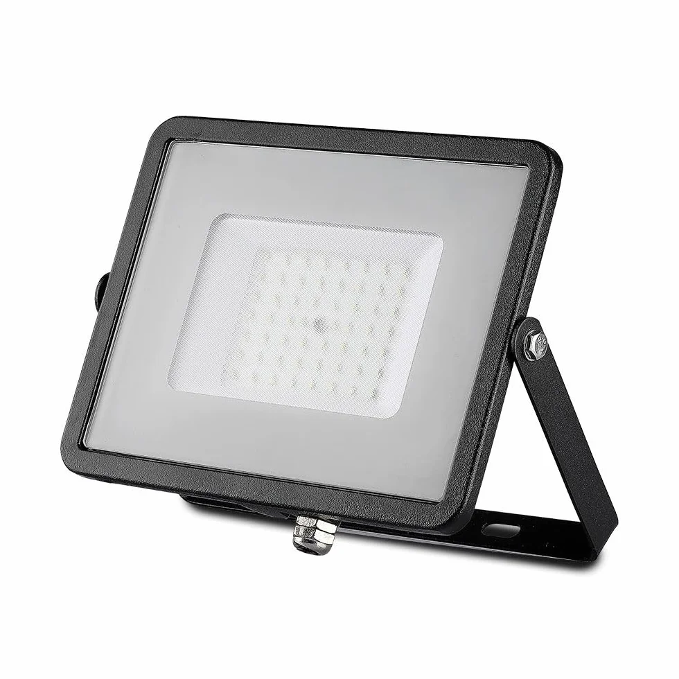V-TAC Zewnętrzny reflektor LED 50 W z chipem Samsung - [najnowsza generacja] - IP65-4000 lumenów - czarny reflektor LED do domu, ogrodu, garażu, wodoszczelny, do reflektorów, naturalne, białe światło