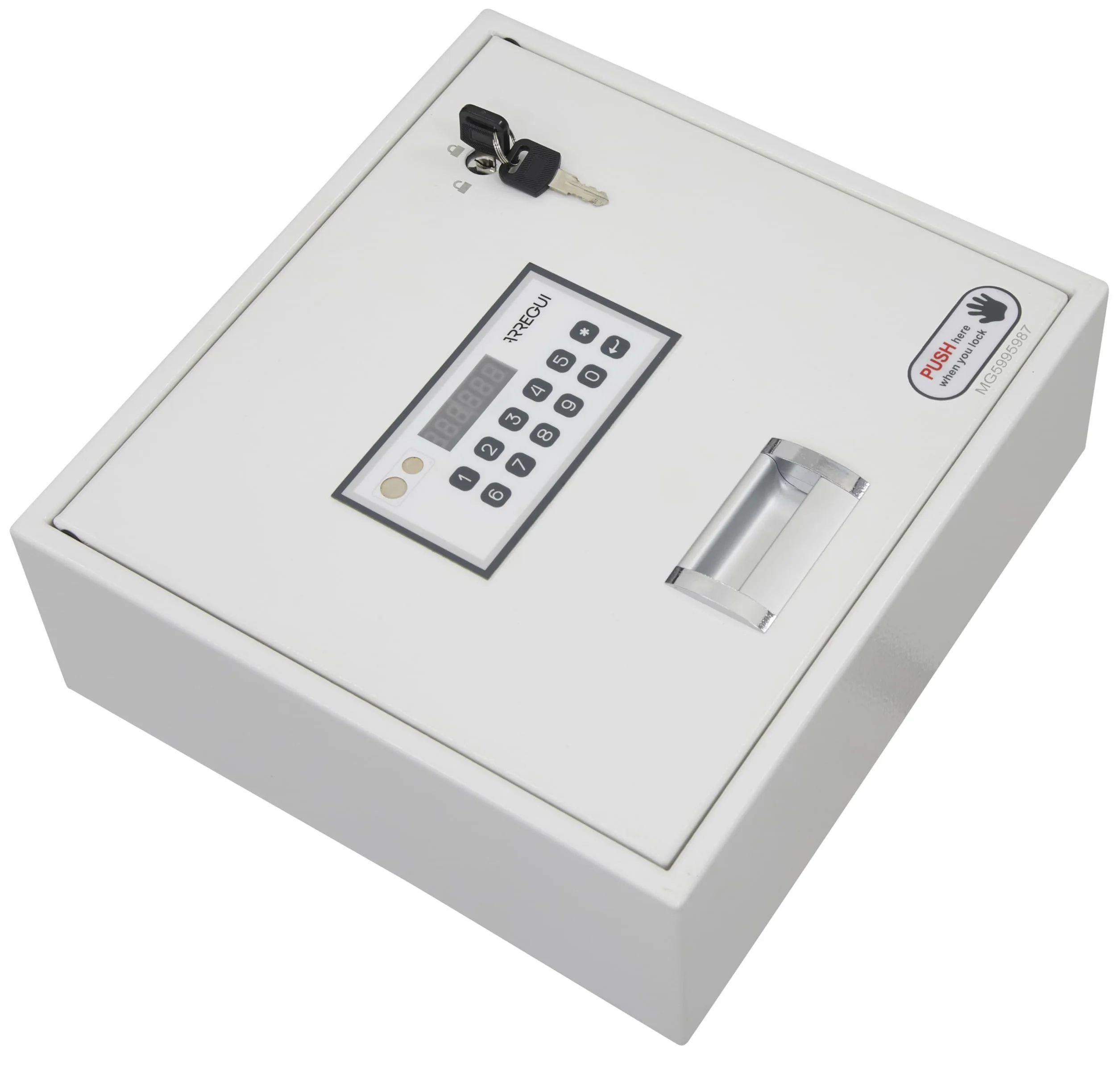 ARREGUI Magna 592000 Sejf ukryty na podłodze szafy | Kryjówka na pieniądze w domu | Domowy sejf w kamuflażu z kodem | Elektroniczny sejf | 11 x 31 x 29 cm | 5L