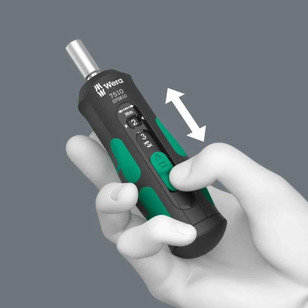 Wera 05075810001 7510 Kraftform Safe-Torque Speed wkrętak dynamometryczny, 1-3 Nm, 1/4" x 1,0 Nm x 1,5 Nm x 2,0 Nm x 2,5 Nm x 3,0 Nm x 147,5 mm