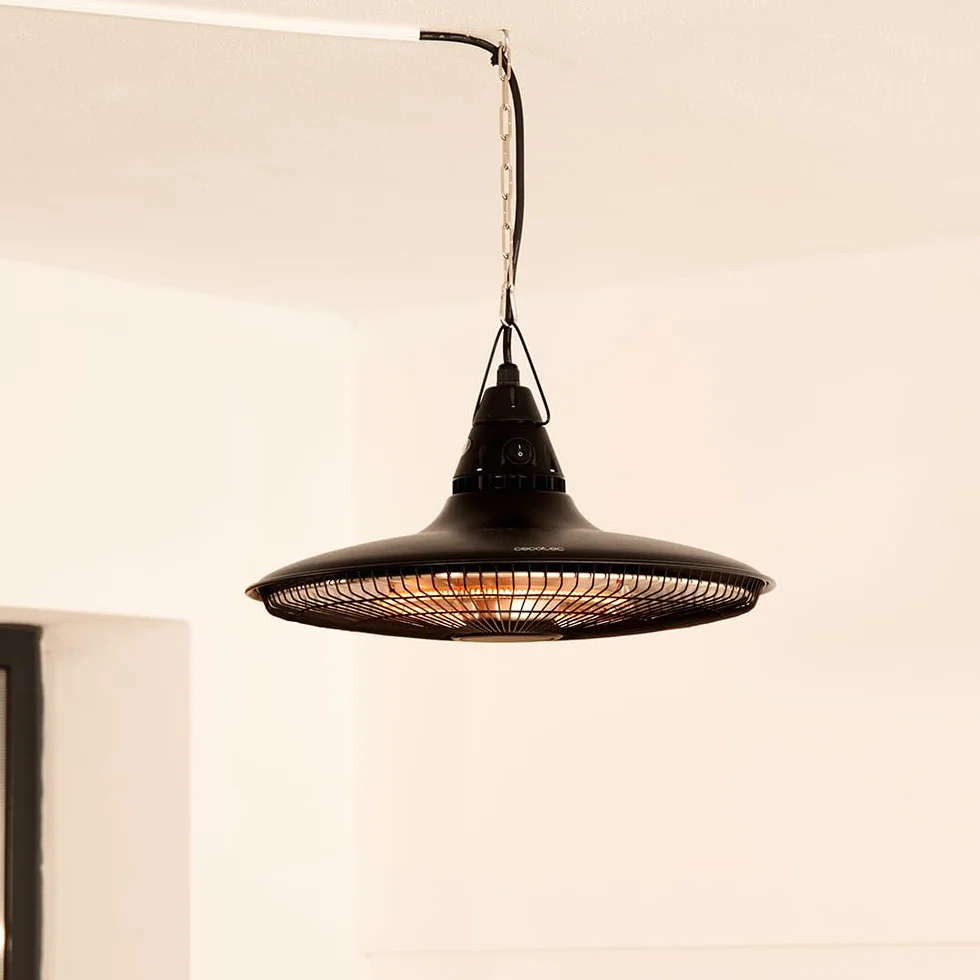 Cecotec Ogrzewacz elektryczny sufitowy ReadyWarm 1500 Power Ceiling 1500 W halogenowy IP65 z pilotem 10 m2