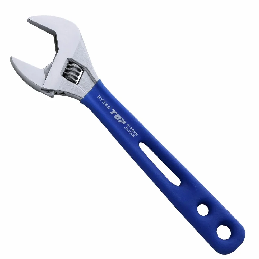 TOP 9 cali regulowany klucz z ergonomicznym uchwytem | Cienki i lekki korpus do ciasnych przestrzeni | Super Heavy Duty Extra Wide Opening Jaw Crescent Wrench | Made in Japonia