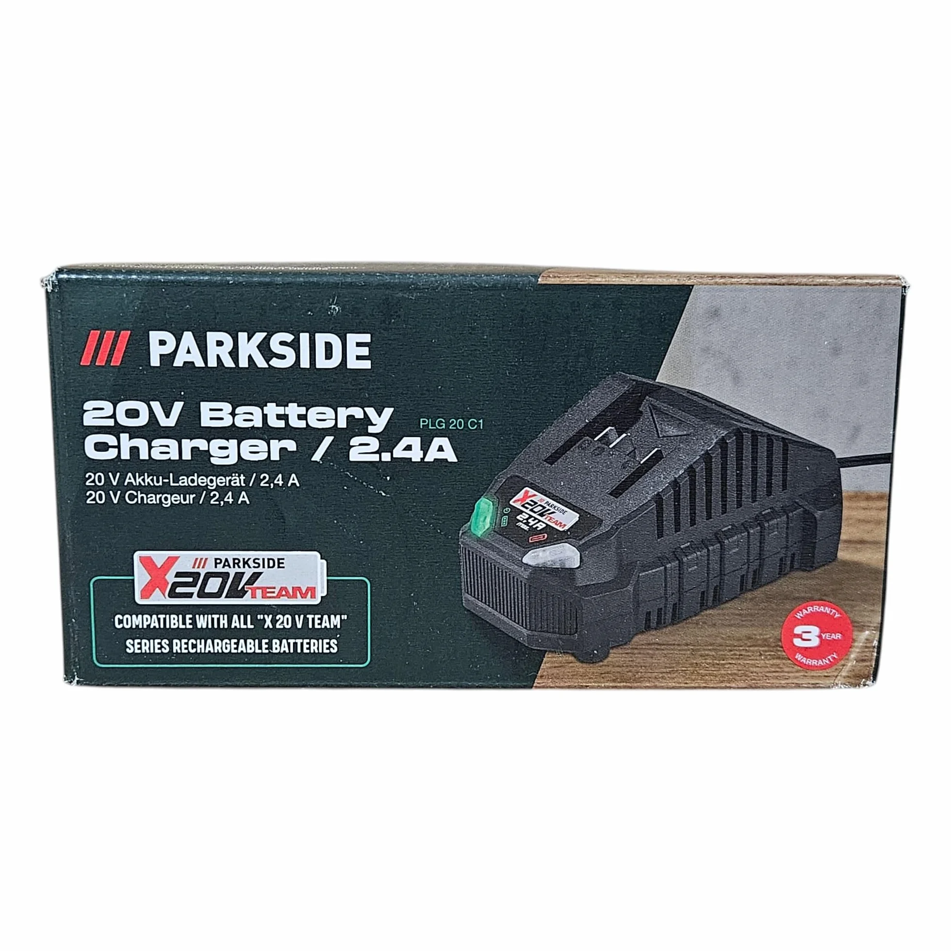 Parkside - PLG 20 A1 - Ładowarka kompatybilna z X20V Team - 65 W
