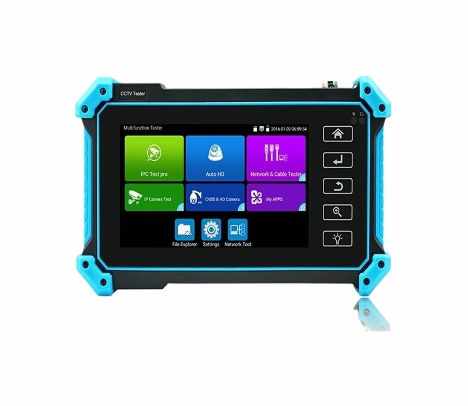 Tester Systemów CCTV, 12MP Tester IPC 8MP/AHD/CVI/TV/SDI CCTV Z Wejściem VGA 5.4in Monitor Do Testera Kamer IP CFTV(IPC-5200C Plus)