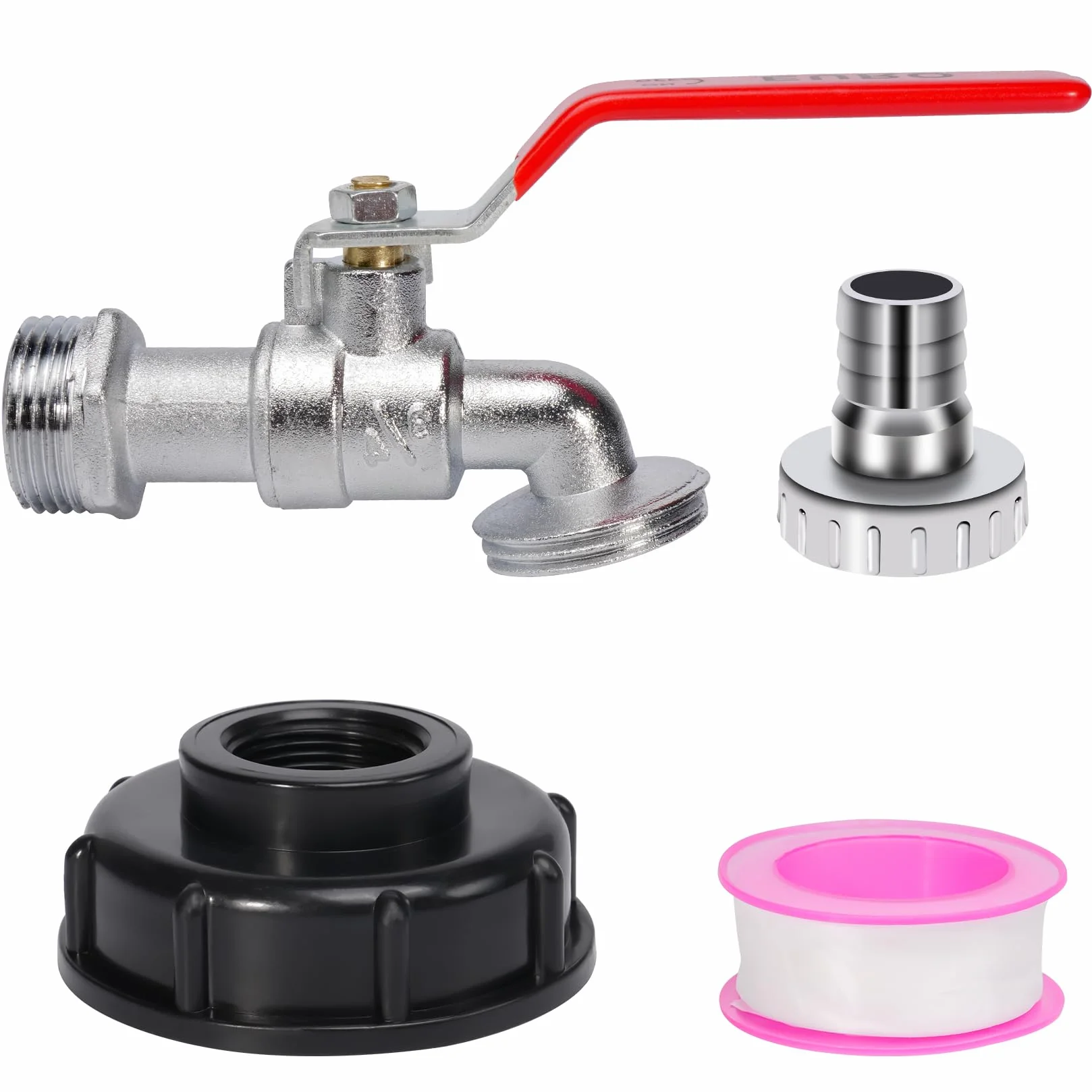 Zestaw zbiorników IBC 1000L z zaworem spustowym 3/4 cala adapter S60x6