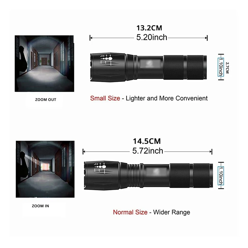 String Lights Super jasna latarka LED ze światłem bocznym COB 4 tryby oświetlenia Wodoodporna latarka LED na kemping, Oświetlenie nocne do jazdy konnej (kolor: 2)