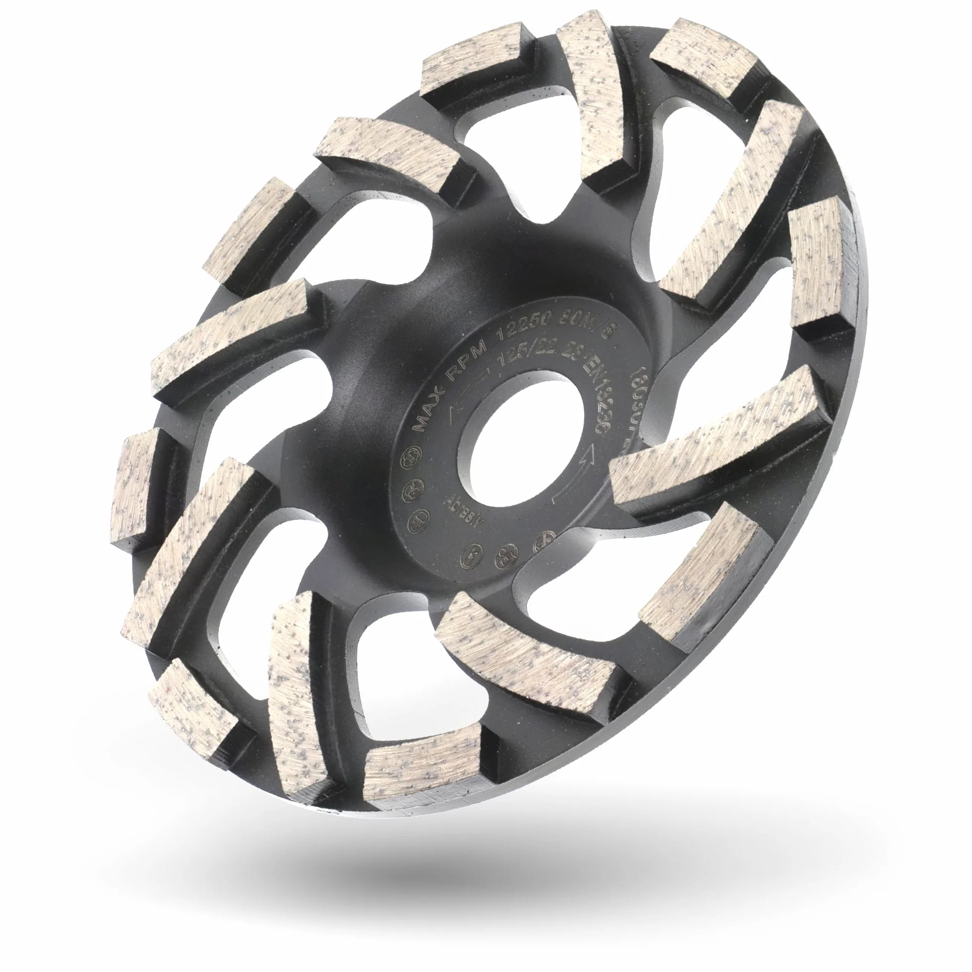 PRODIAMANT Diamentowa tarcza szlifierska 125 mm x 22,2 mm Turbo ST91 diamentowa tarcza szlifierska asfalt jastrych profesjonalna jakość