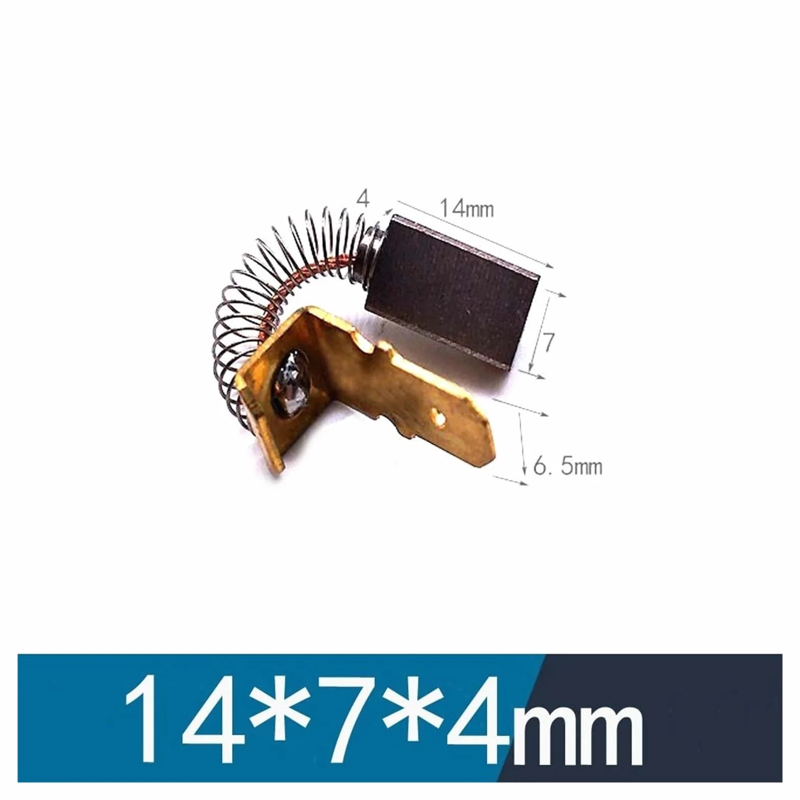 10 sztuk 2 x 3 x 8 mm, 4 x 7 x 14 mm, 6 x 16 x 15 mm 100446687 Sprężynowa szczotka węglowa do maszyny do cięcia drutu (2X3X8mm)