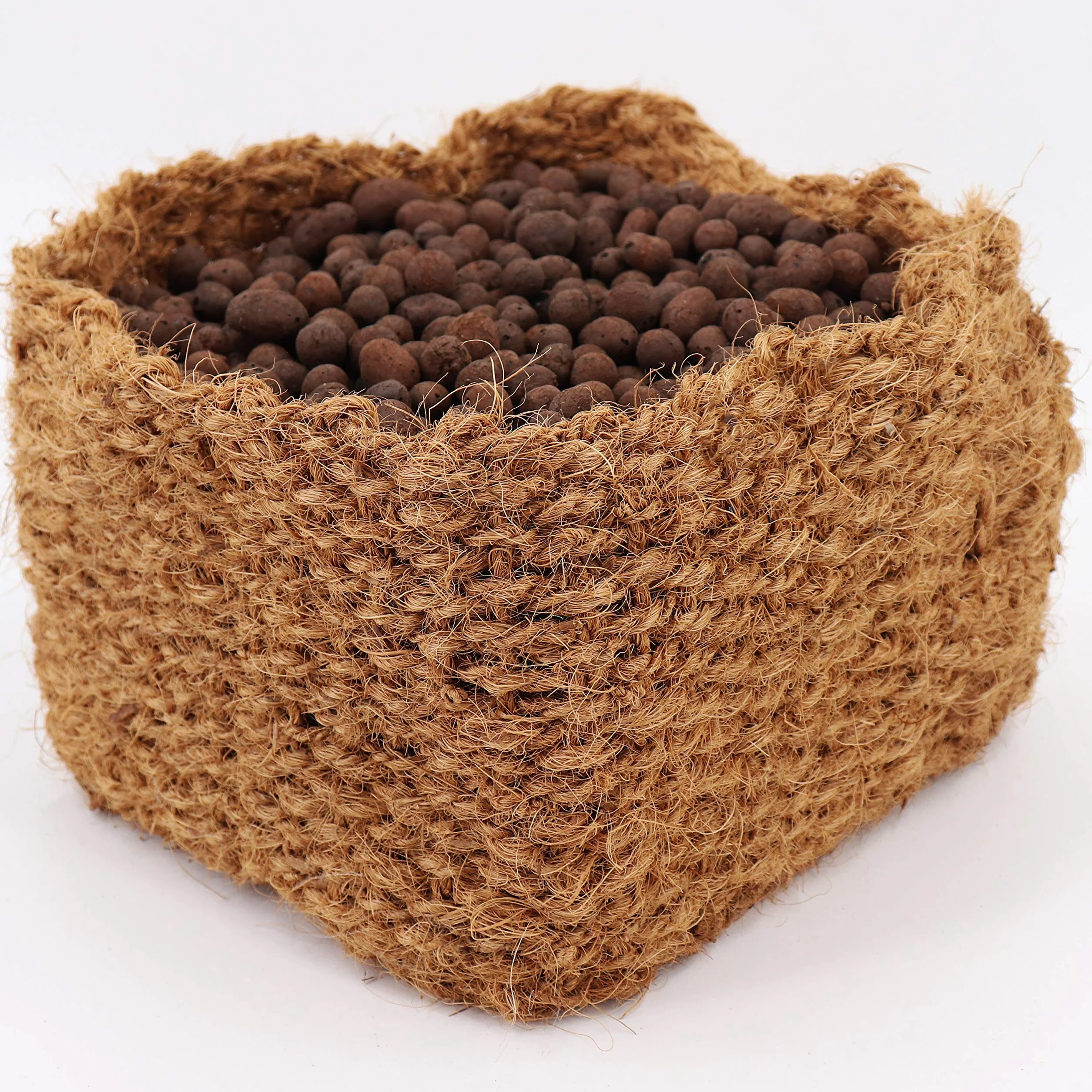 Aquagart Kokosowy kosz na rośliny do stawu 20cm x 20cm x 15cm 6 szt. brązowy