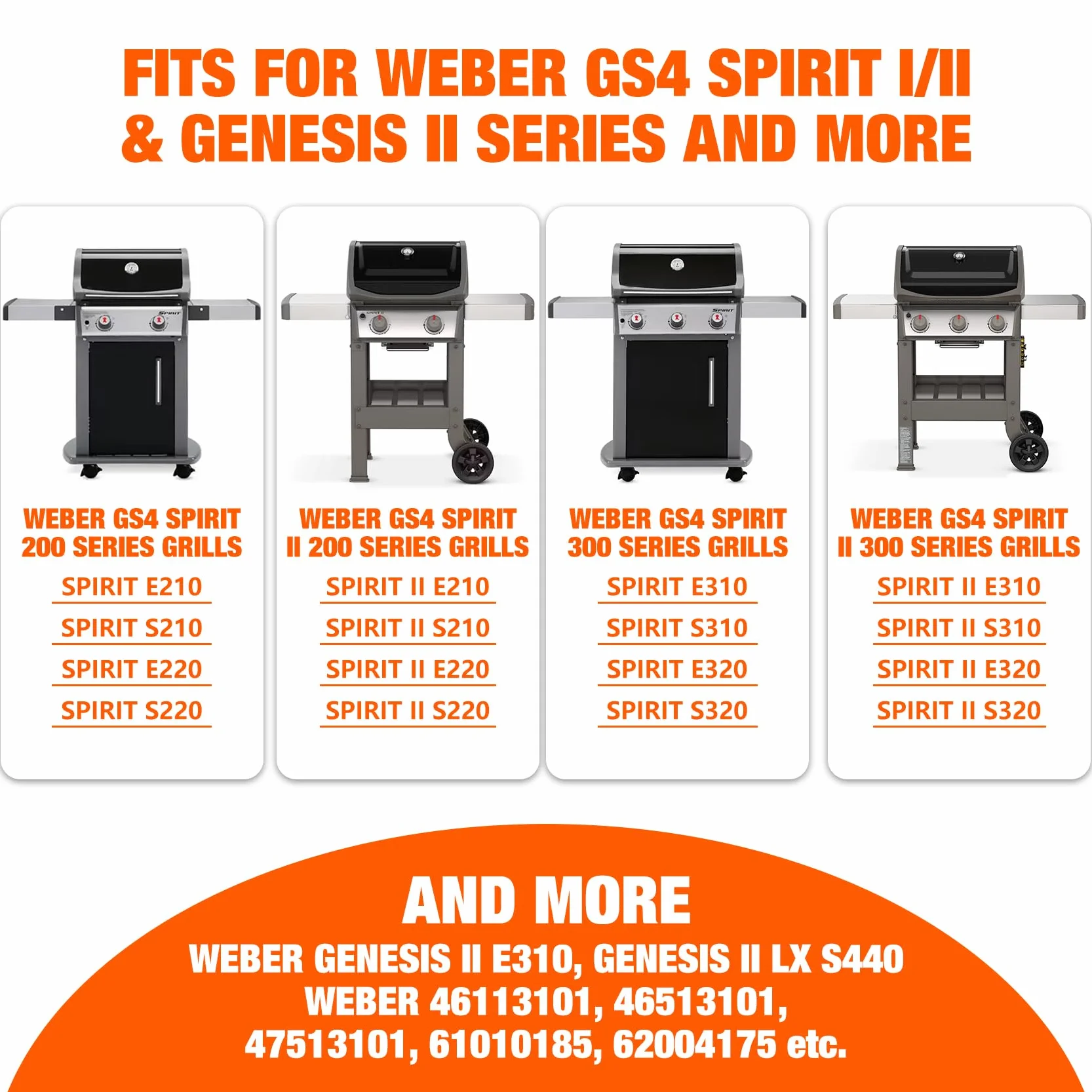 Onlyfire Żeliwna płyta grillowa do Weber Gourmet BBQ System, Odwracalna do GS4 Spirit II 200/300, Genesis II E-310, LX S-440