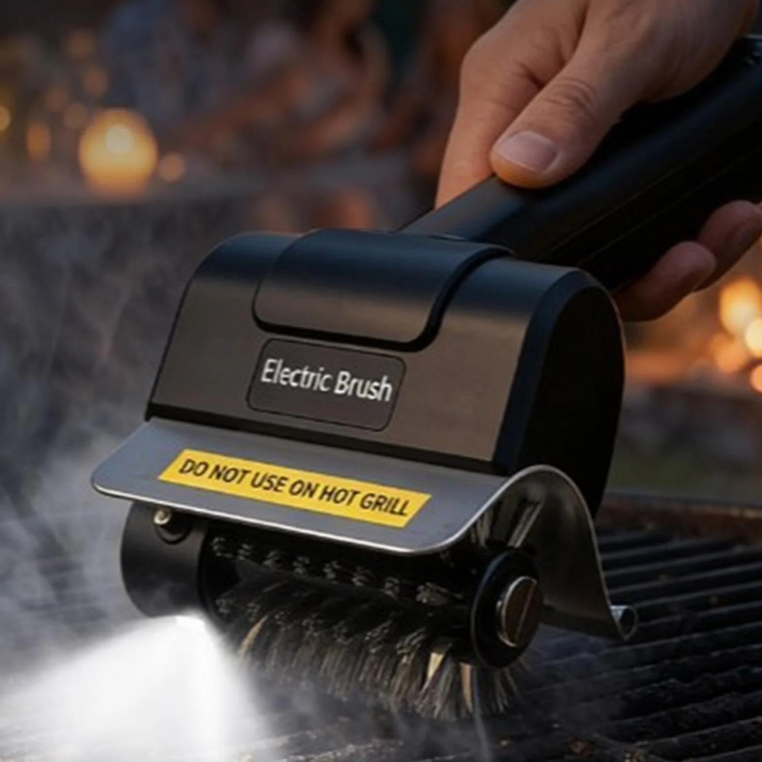 Electric Barbecue Brush USB Rechargeable Grill Cleaner Automatic BBQ Brush for Outdoor Camping