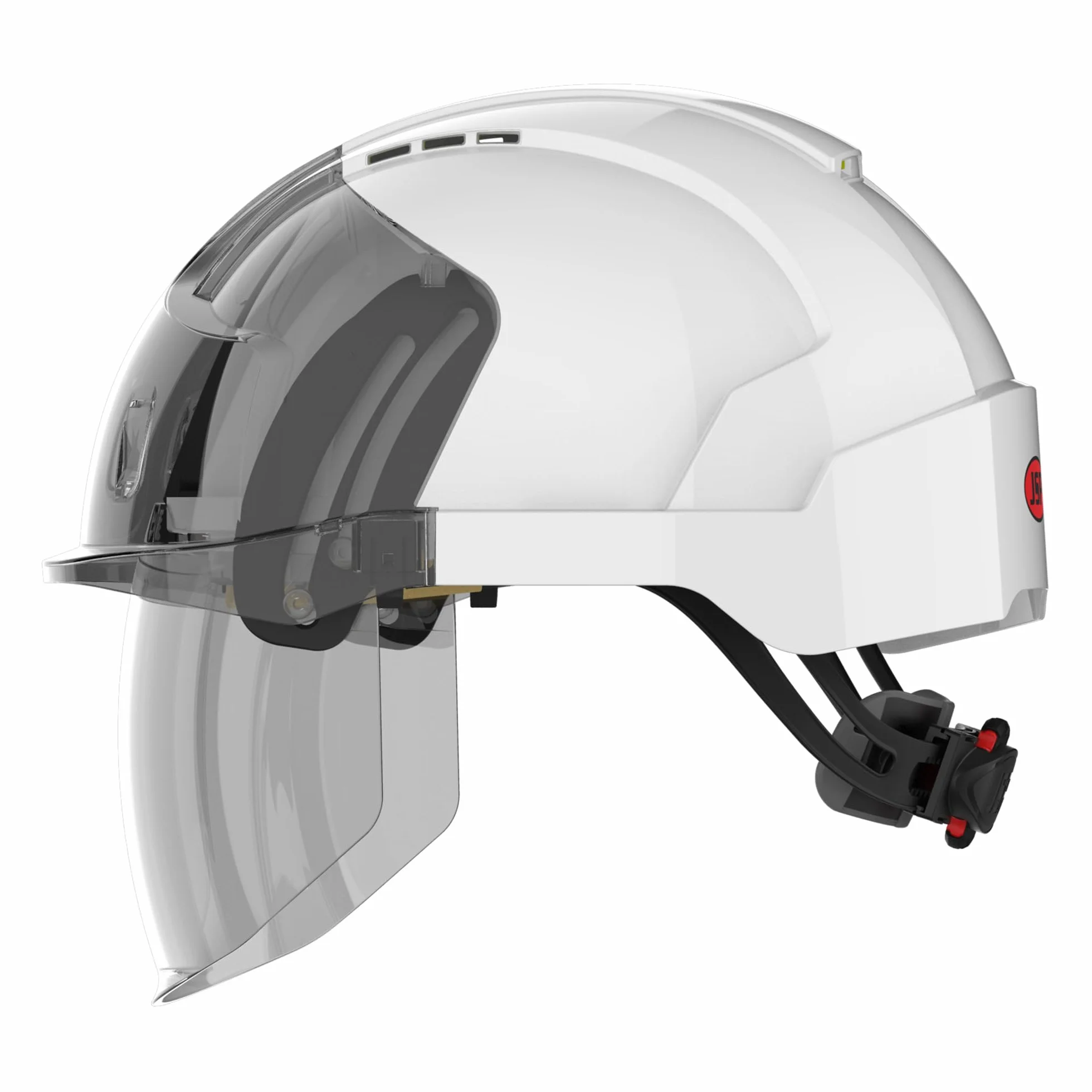 JSP Kask EVO VISTAshield Wentylowany Biały/Smk - Koło Zapadkowe