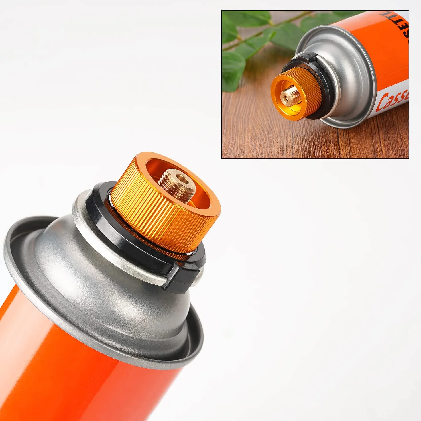 Adapter do kartuszy gazowych 2 sztuki zestaw do kuchenki kempingowej palnika przyłącza