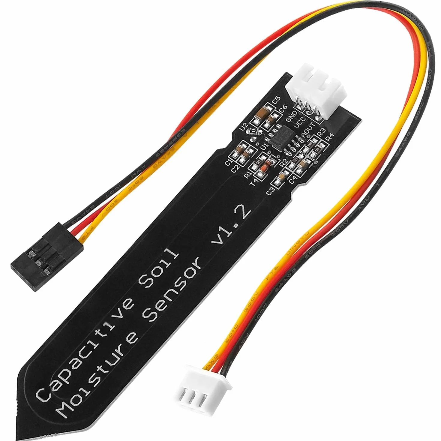AZDelivery Czujnik Wilgotności Gleb Higrometr Moduł V1.2 Pojemnościowy Kompatybilny z Arduino Raspberry Pi