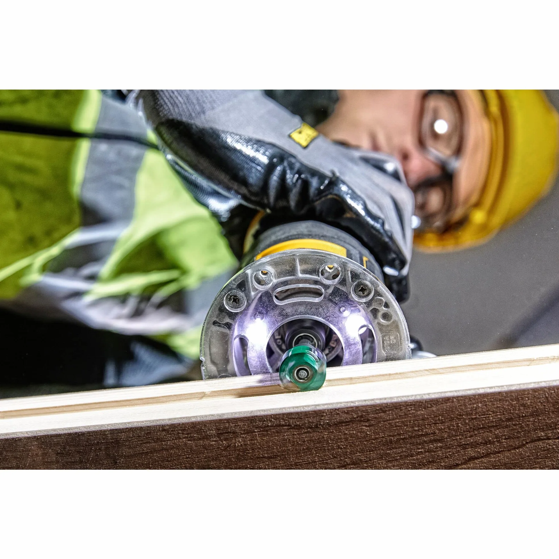 Dewalt Dcw604Nt-Xj Frezarka Górnowrzecionowa, Czarny/Żółty, 18 V