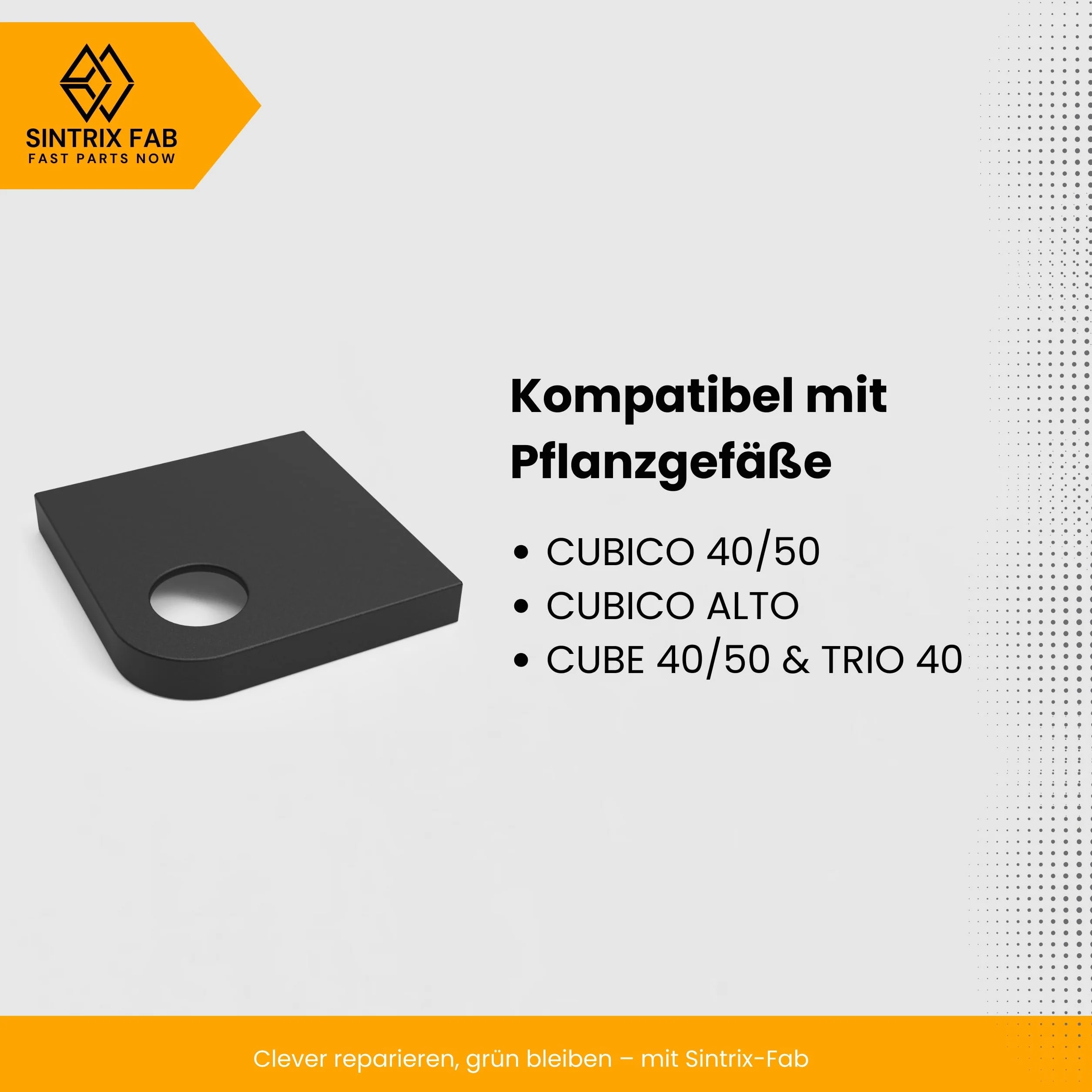 Pokrywa włazu wypełniającego kompatybilna z Lechuza CUBICO 40/50, CUBICO Alto, Cube 40/50 i Trio 40 – czarna pokrywka do szybu na wodę – akcesoria do doniczek Lechuza