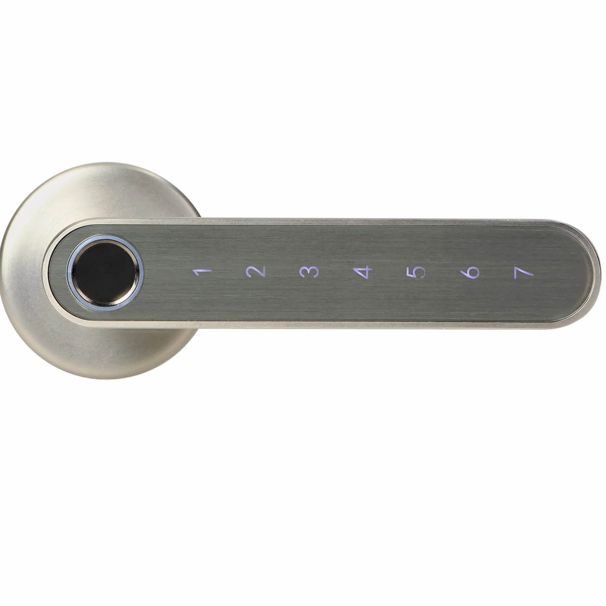 Inteligentny uchwyt klawiatura dotykowa czytnik linii papilarnych Bluetooth 4.0 nikiel