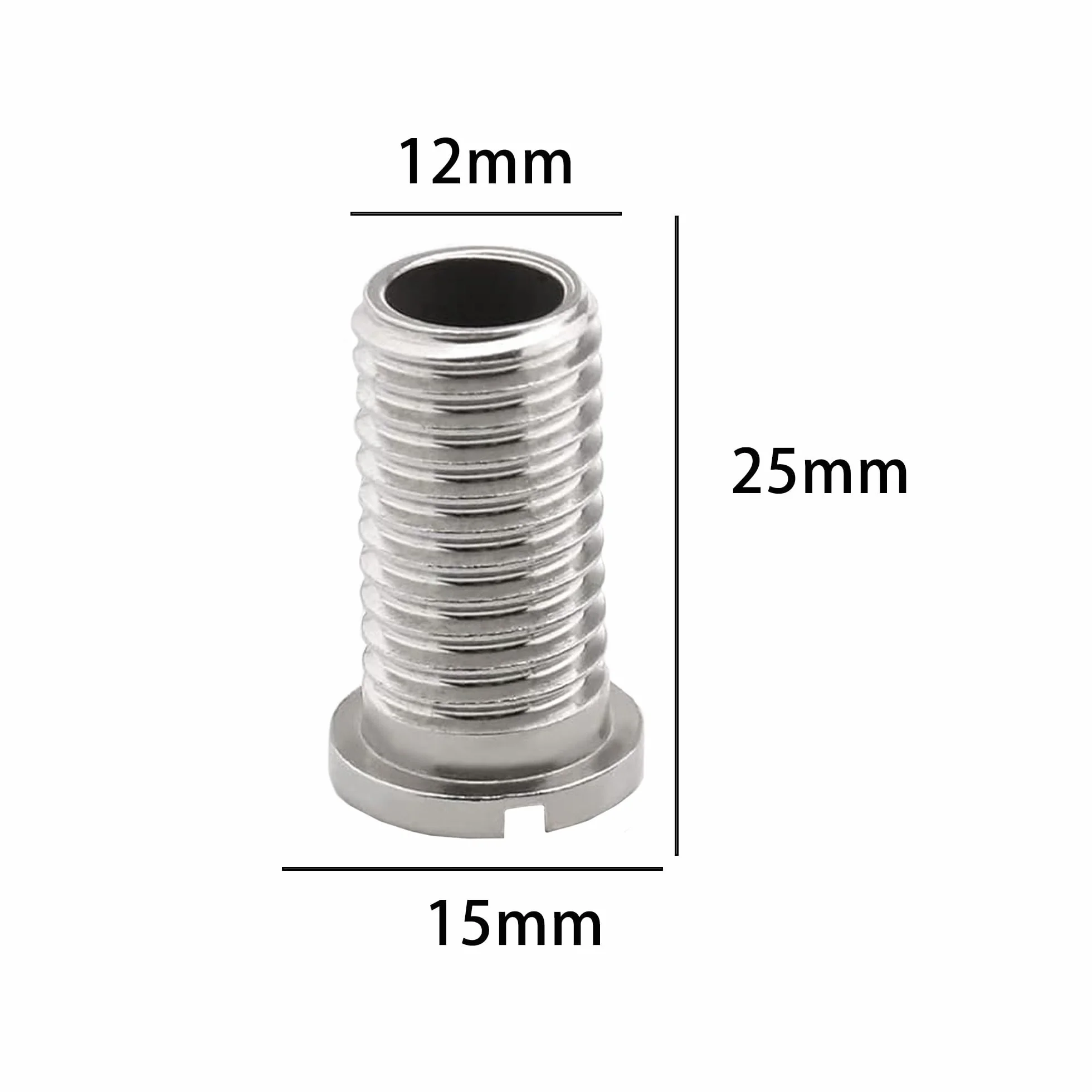 ANBOO 2 sztuki wkręt do zlewozmywaka kuchennego, śruba koszowa, M12 x 25 mm, śruba drążona, zlew ze stali nierdzewnej 304, śruba drążona do umywalki, sitko do zlewozmywaka, korka do kuchni (srebrne)