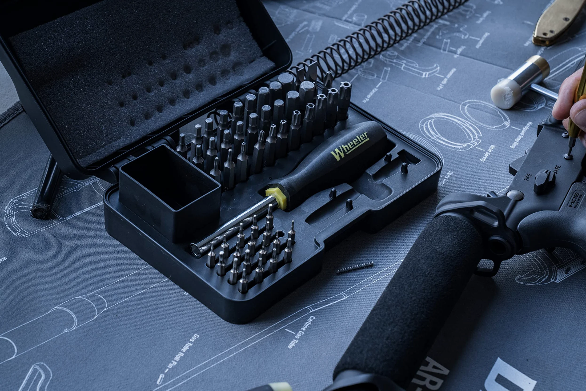 Wheeler SAE/zestaw wkrętaków metrycznych/sześciokątnych/Torx, 55 szt