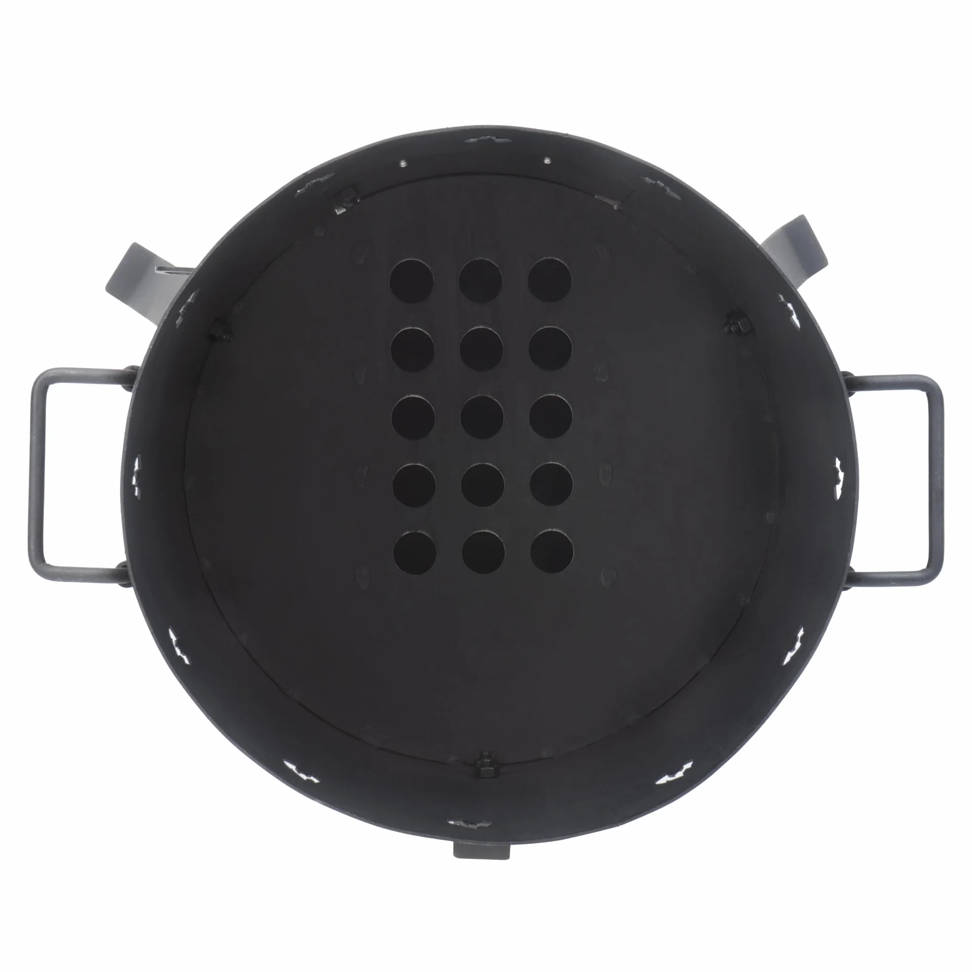 BBQ-Toro Żeliwny Kazan z Piecem Ø 35 cm | Garnek Żeliwny 12,1 L z Pokrywką, Kociołek na Gulasz, Piec na Zewnątrz, Palenisko, Kuchnia na Ognisku