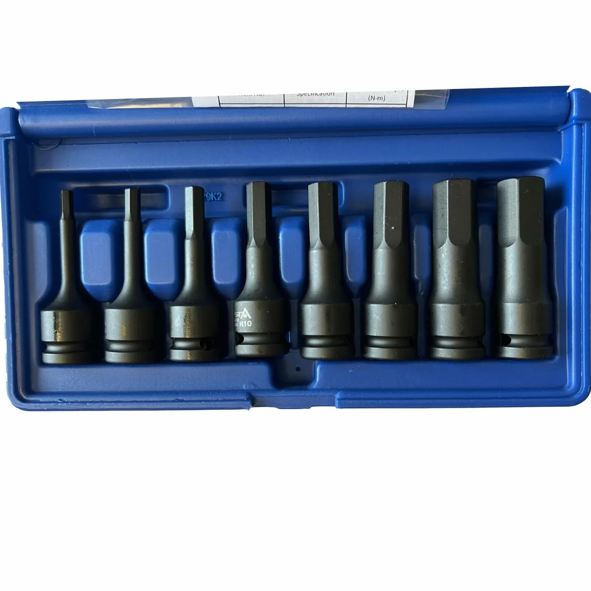Klucz sześciokątny 1/2" SW 5-19 mm zestaw kluczy nasadowych do śrub imbusowych