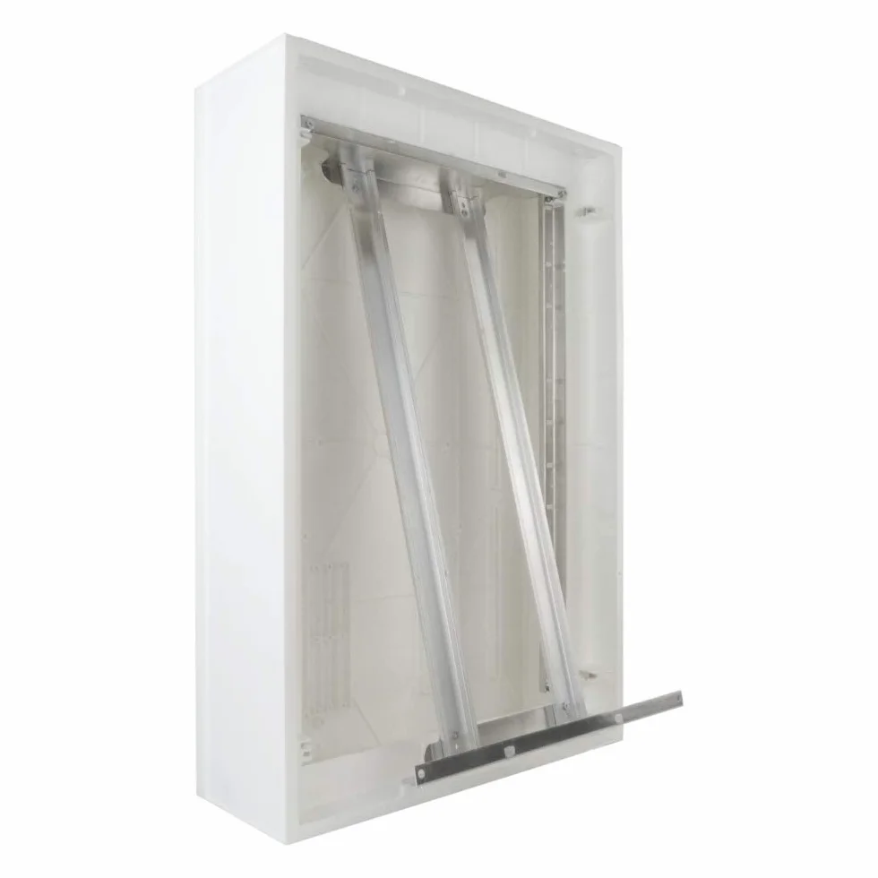 Skrzynka rozdzielcza IP54 DARP-48 2x24 podtynkowa drzwi aluminiowe rozdzielnica skrzynka bezpiecznikowa 9.224 E-P 6743