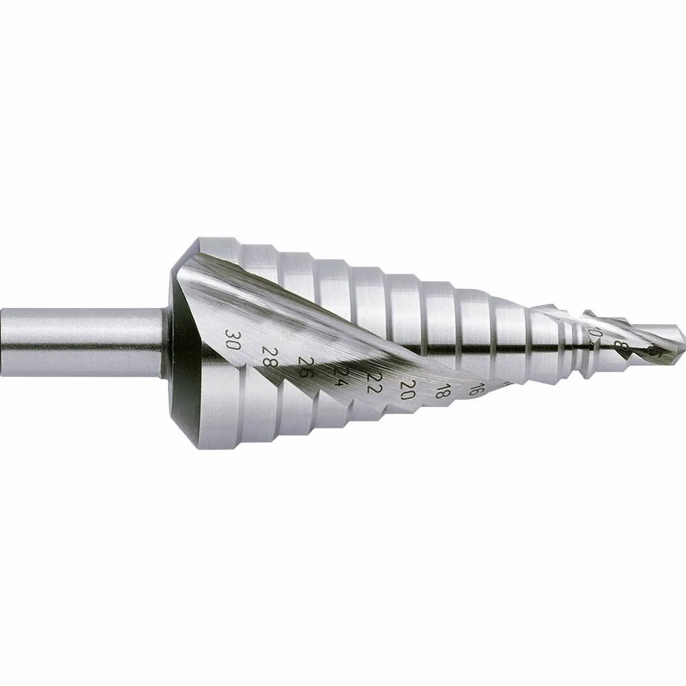 Exact 07005 6-36 mm HSS wiertło stopniowe ze spiralnym fletem