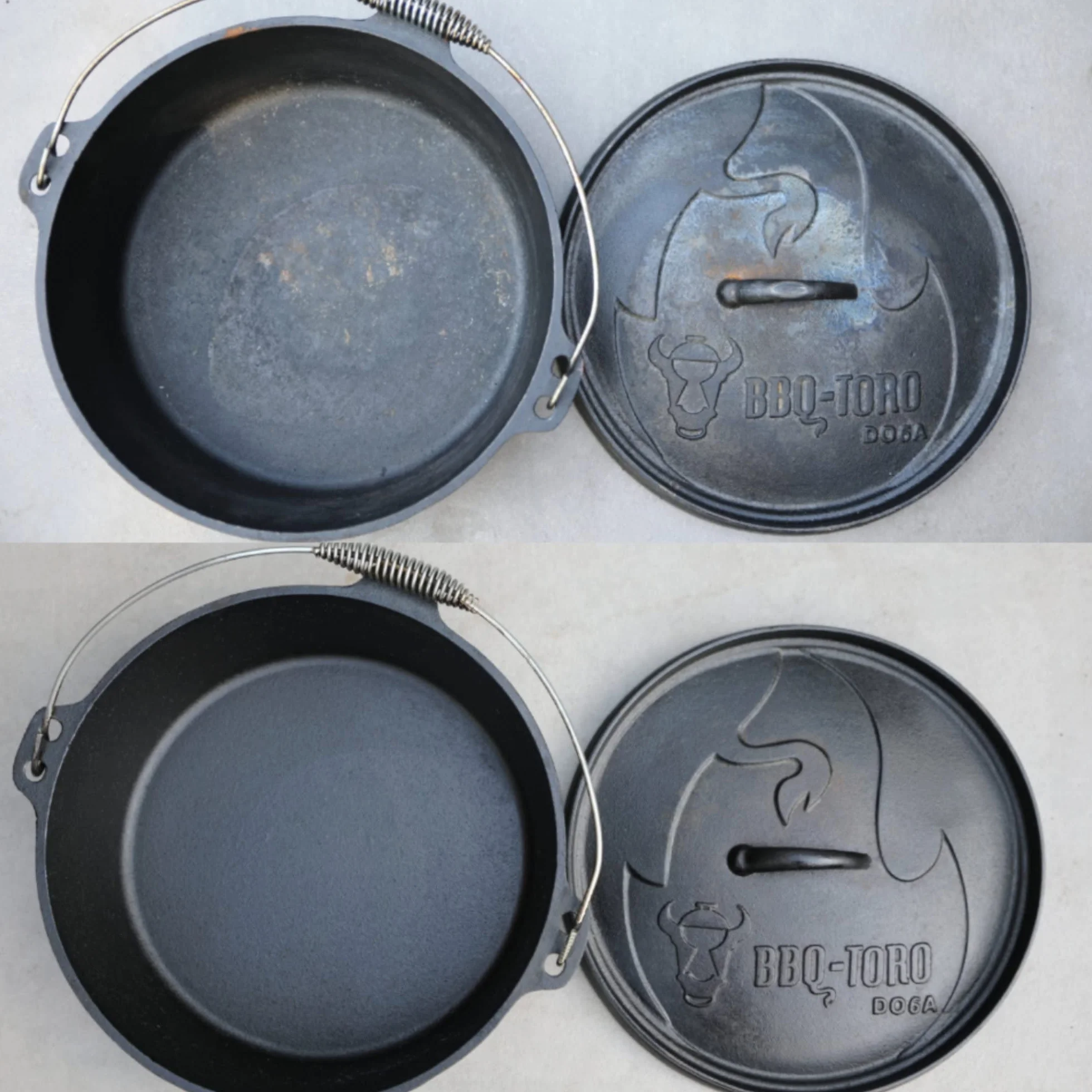 BBQ-Toro Zestaw do pielęgnacji Dutch Oven z pastą DOPFWUNDER 250 ml i olejkiem DOPFHELD 250 ml