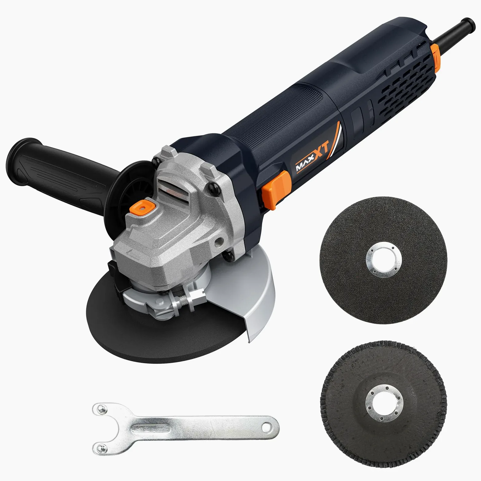 MAXXT Szlifierka kątowa 125 mm | 1700 W z funkcją Soft-Start i zabezpieczeniem przed przeciążeniem – 12 000 obr./min do precyzyjnego cięcia, szlifowania i polerowania
