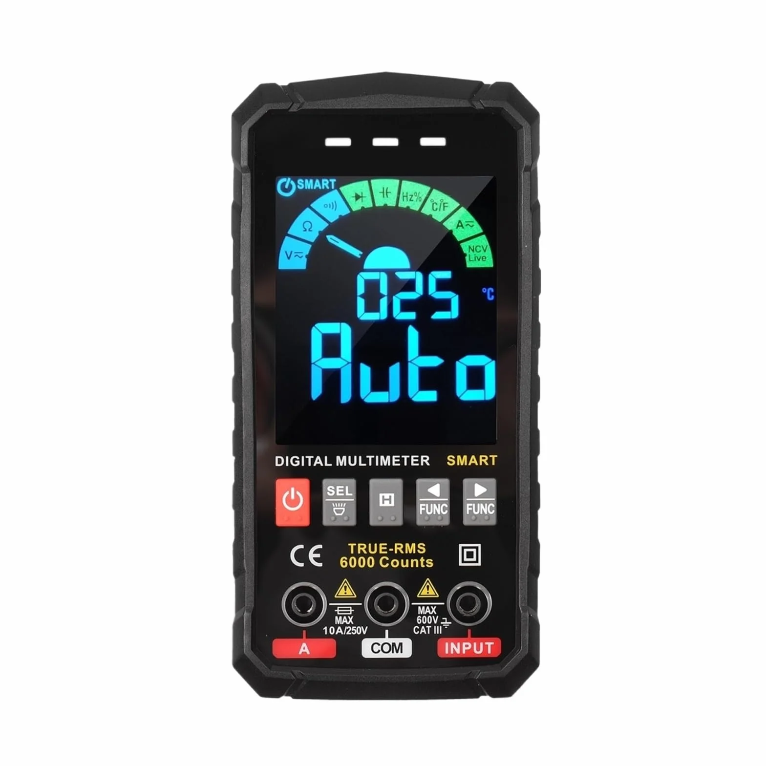 Multimetr Cyfrowy Profesjonalny AC DC TRMS Napięcie Prądu Ohm 60mF Miernik Elektryka Tester Szybko Dokładnie Łatwy Odczyt(126B)