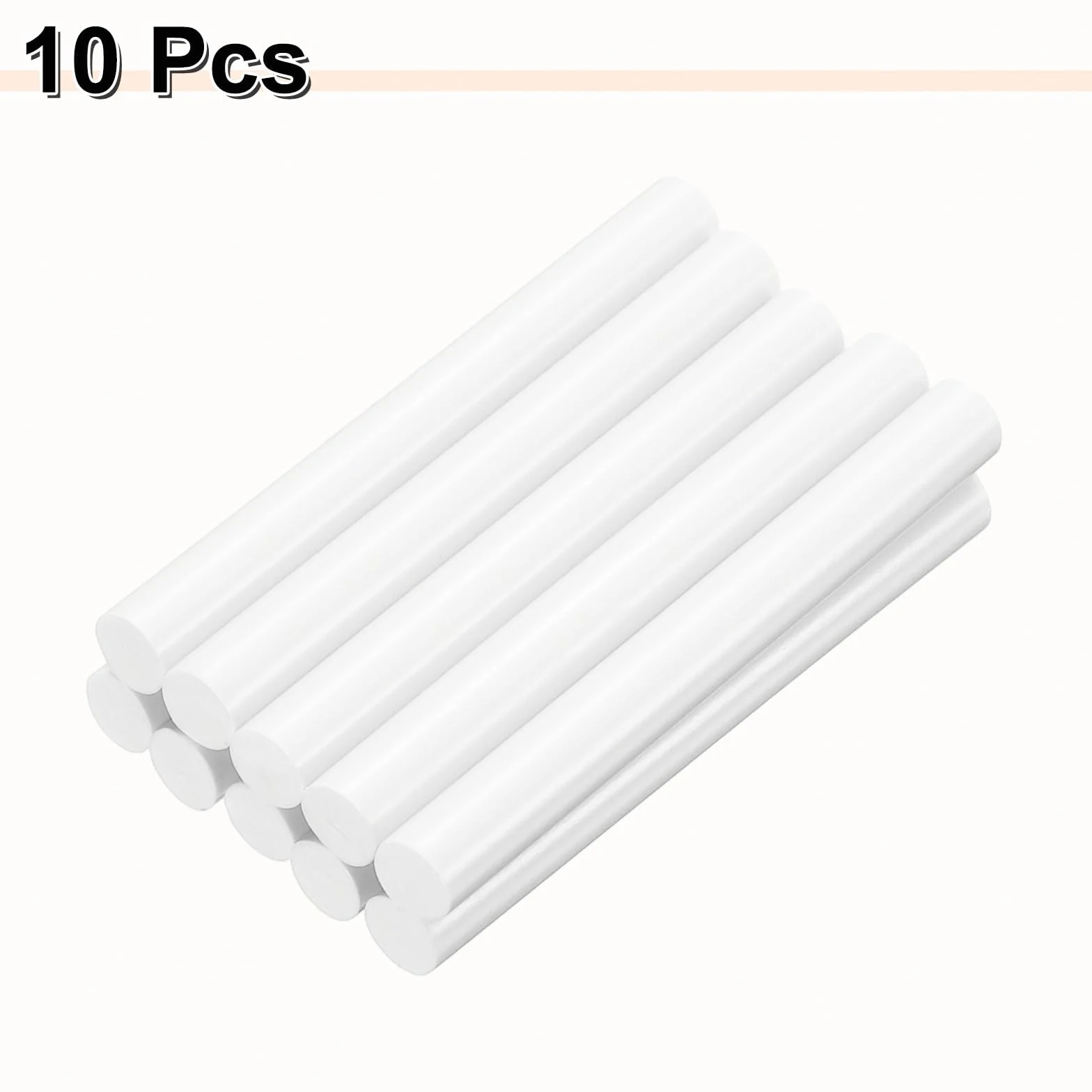 QUARKZMAN 10 sztuk kleju na gorąco patyczki 11 mm x 100 mm długie EVA Mini klejowe patyczki bezpiecznik do kleju na gorąco drewno plastikowe szkło kwiaty pianka, biały