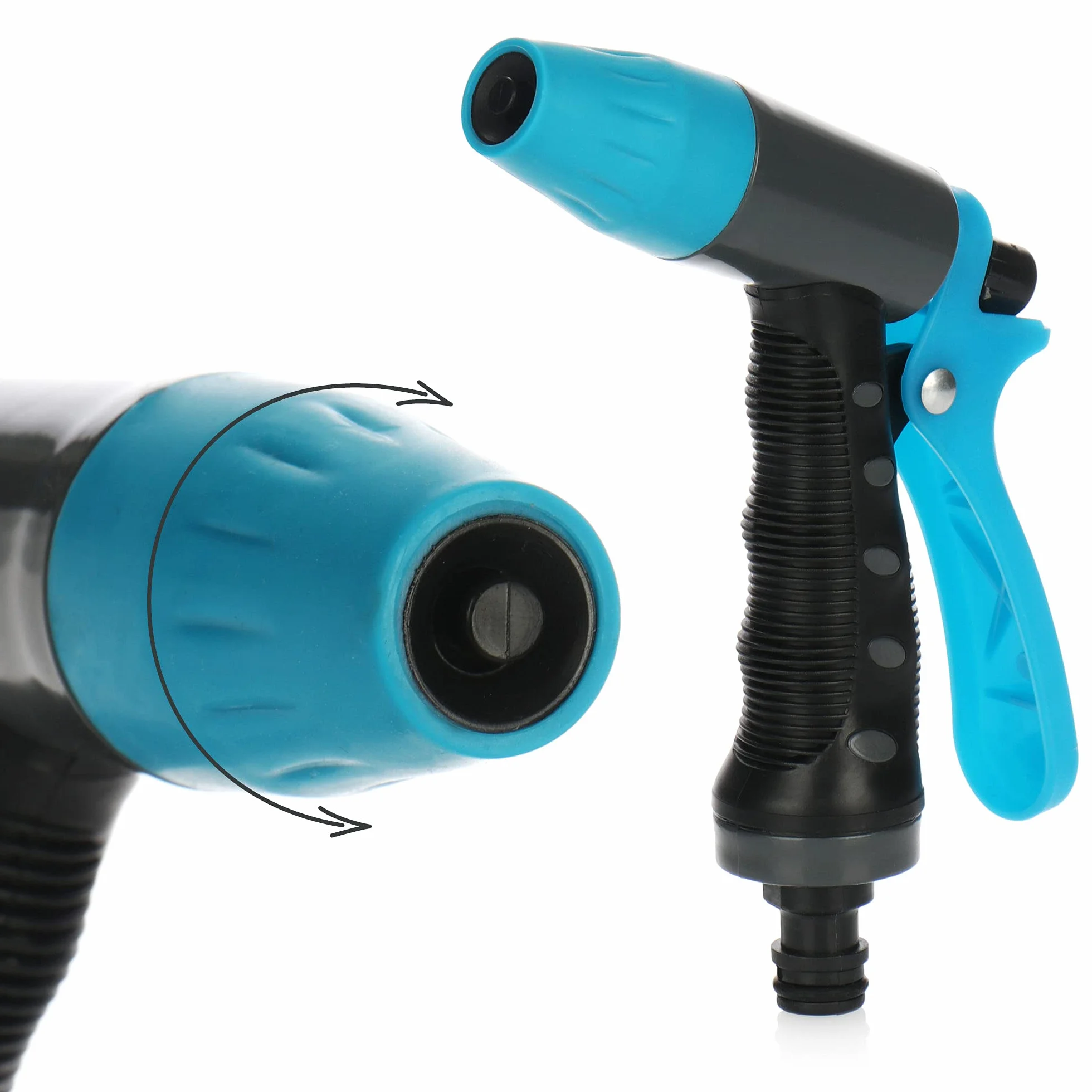 COM-FOUR® 2-czesciowy zestaw zraszajacy do ogrodu - reczny prysznic ogrodowy do weza wodnego - natrysk do podlewania ogrodu, grzadek i roslin (Zestaw06 - Opryskiwacz ogrodowy)