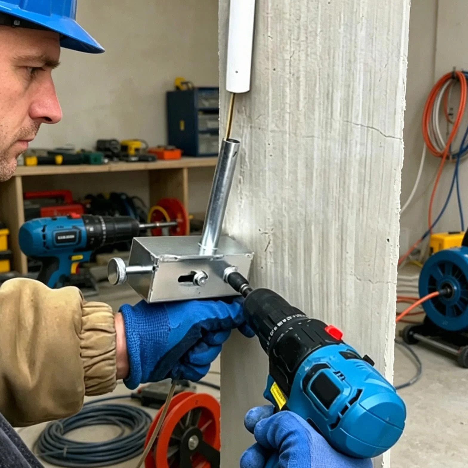 Przeciągacz do kabli z wytrzymałą taśmą sprężystą 15 m | Narzędzie do przeciągania kabli w rurach dla elektryków hydraulików techników na budowę instalacji rur i