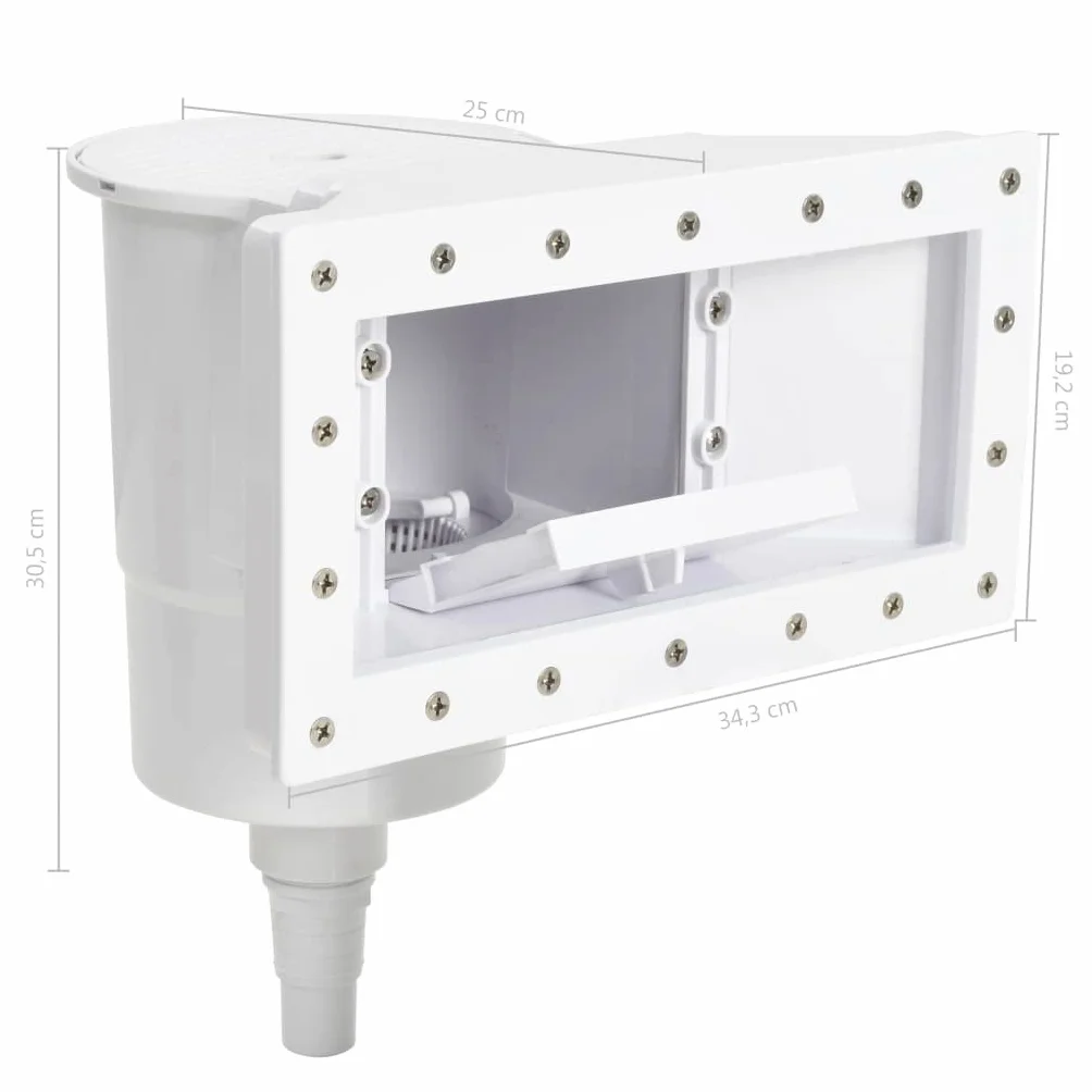 vidaXL 11-częściowy skimmer basenowy 34,3x25x30,5 cm