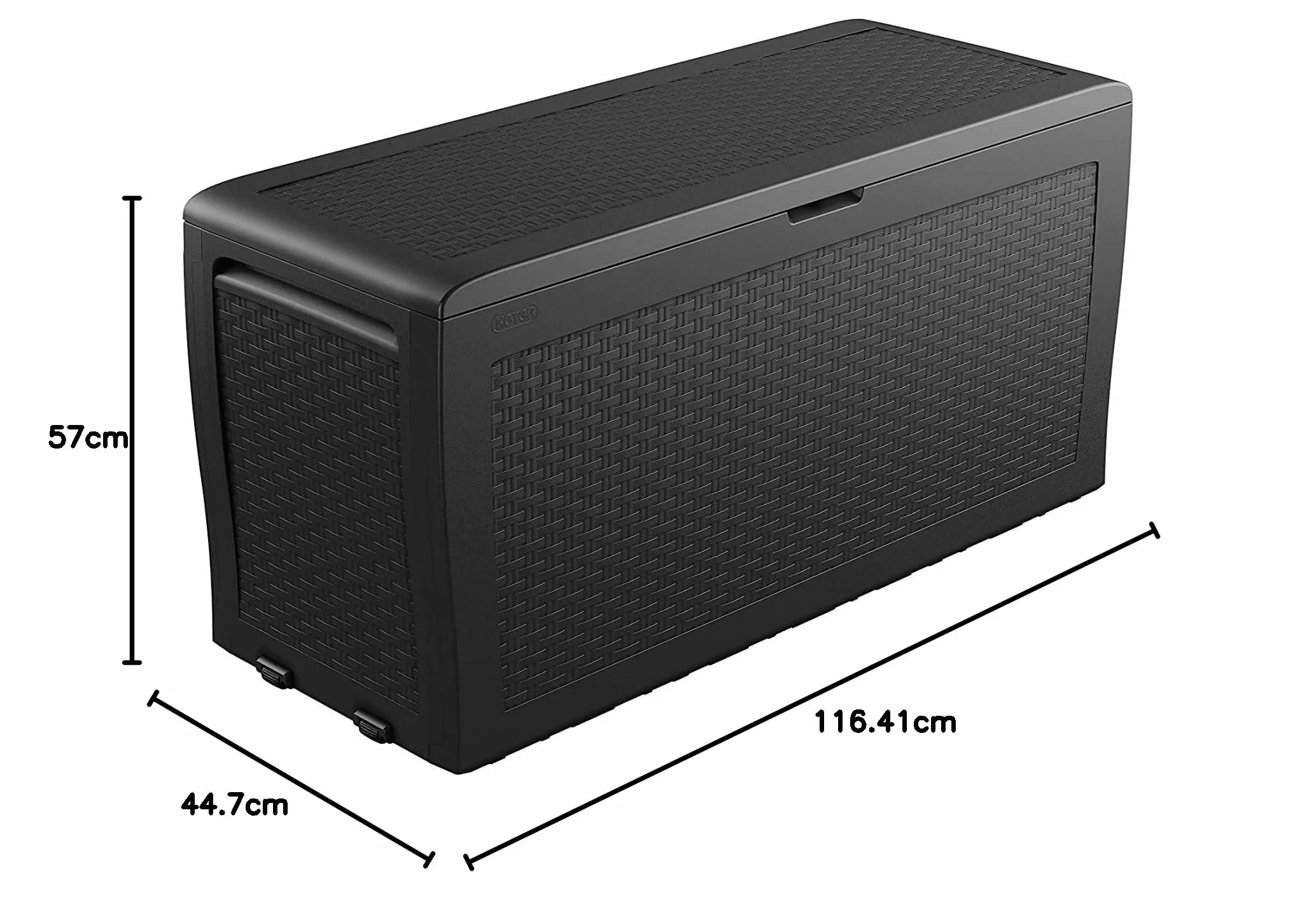 Keter Baule Samoa Skrzynia do Przechowywania, Antracytowy, 116,4x44,7x57 cm