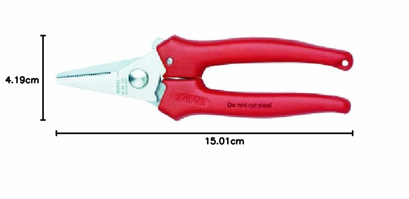KNIPEX Nożyczki uniwersalne Z tworzywa sztucznego 140 mm, 95 05 140