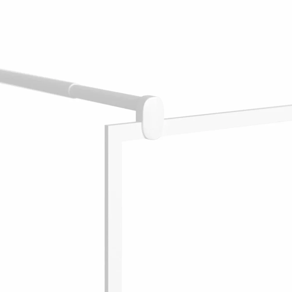 Fengshui Ścianka prysznicowa Walk-In 115 x 195 cm szkło przezroczyste ESG | Szkło bezpieczne 5 mm, aluminiowa rama, regulowany profil, łatwy w pielęgnacji, elastyczny drążek podporowy