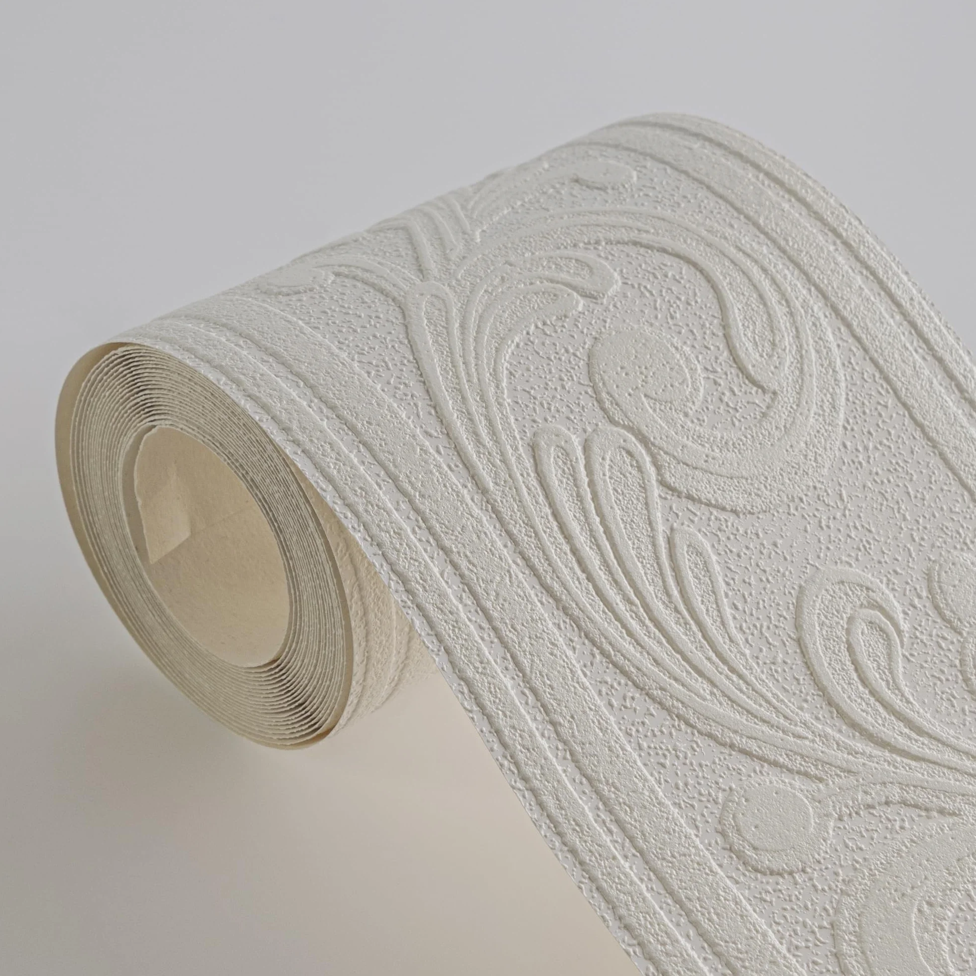 A.S. Création Bordiura Only Borders Borte 5,00 m x 0,13 m biała Made in Germany 639615 6396-15