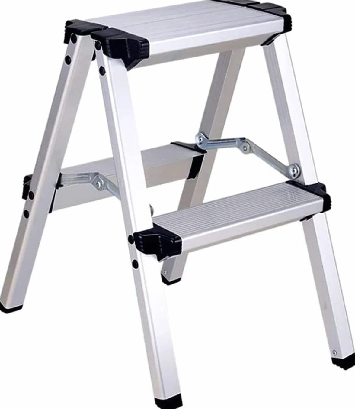 TREPPE Aluminiowa składana drabina dwustronna nożycowa 2 stopnie
