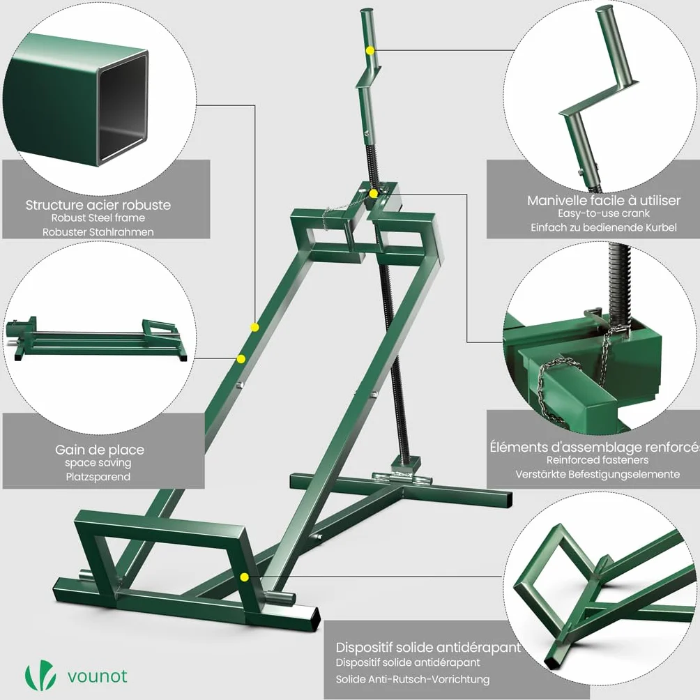 VOUNOT Parasol ogrodowy z podwójnym aluminium