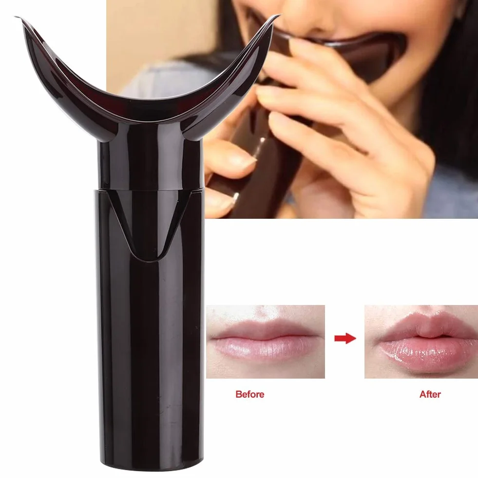 Lip Enhancer Plumper Tool, Lip Plumper Ssanie Przenośny Wzmacniacz Ręczne Akcesoria do ulepszeń Narzędzie do Pielęgnacji Ust (Ciemno czerwony)